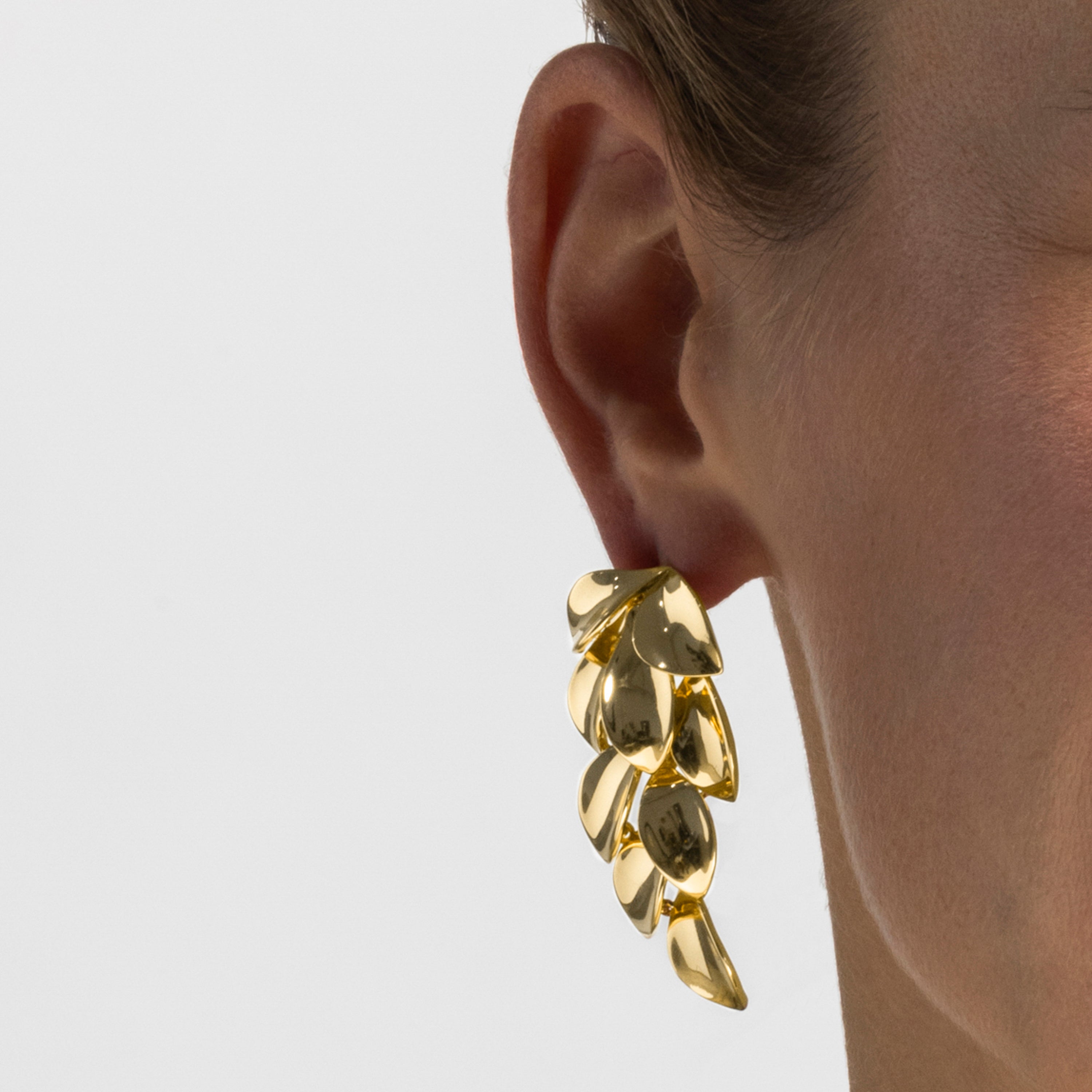 Brincos acabamento ouro 18k - Nafir