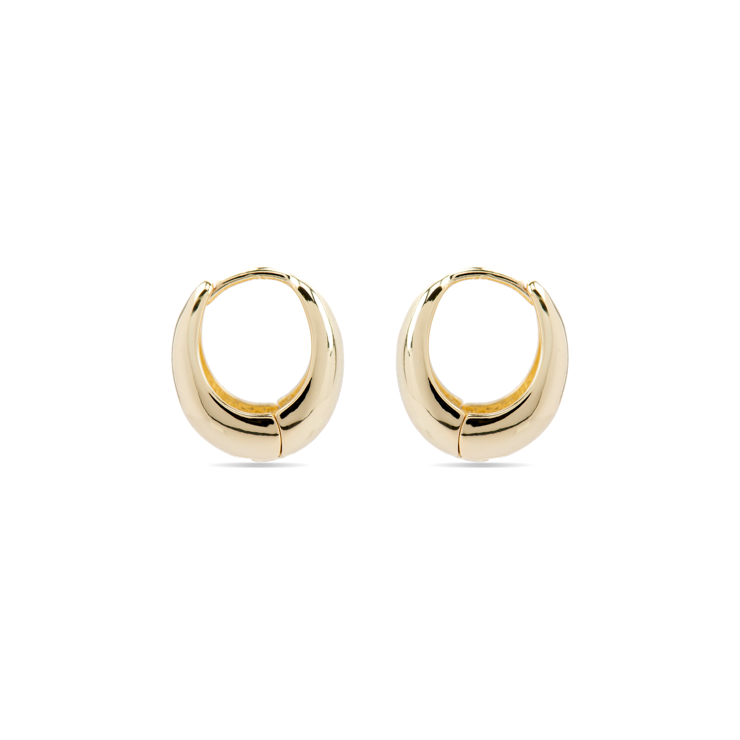Brincos de 17mm de diâmetro acabamento Ouro Amarelo 18k - Mickra