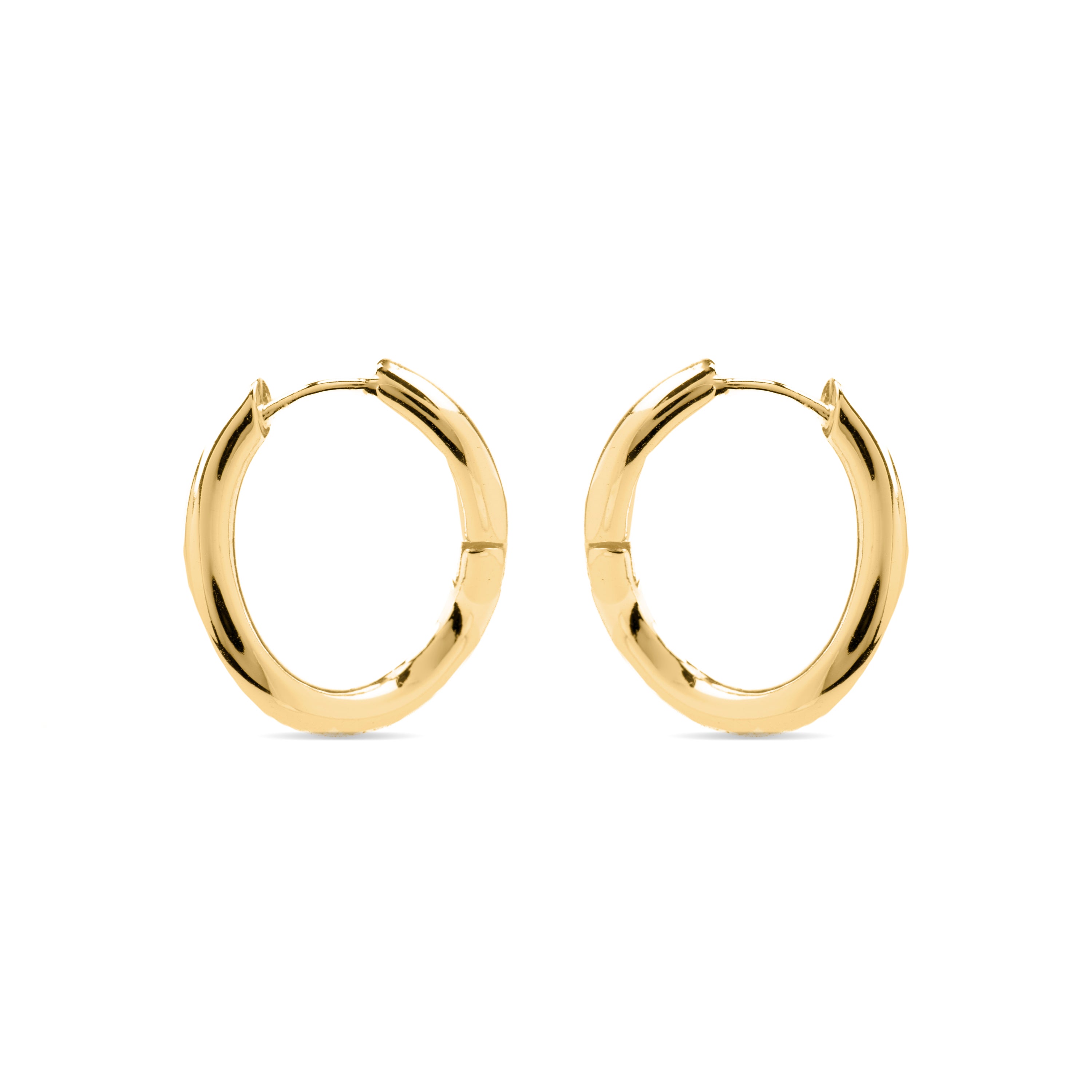 Orecchini di 19mm di diametro finitura Oro Giallo 18k - Lial