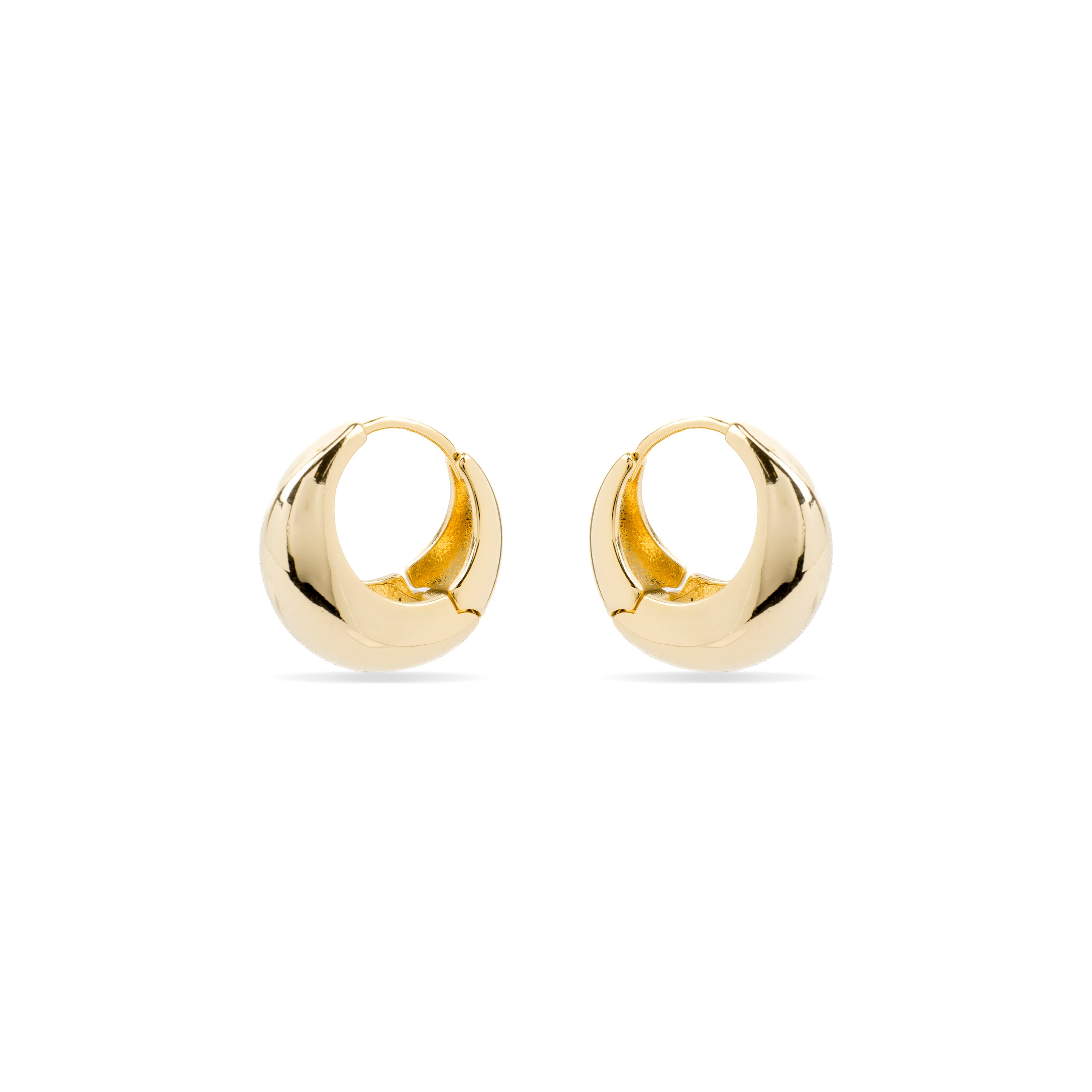 Pendientes de 20mm de diámetro acabado Oro Amarillo 18k - Zatar