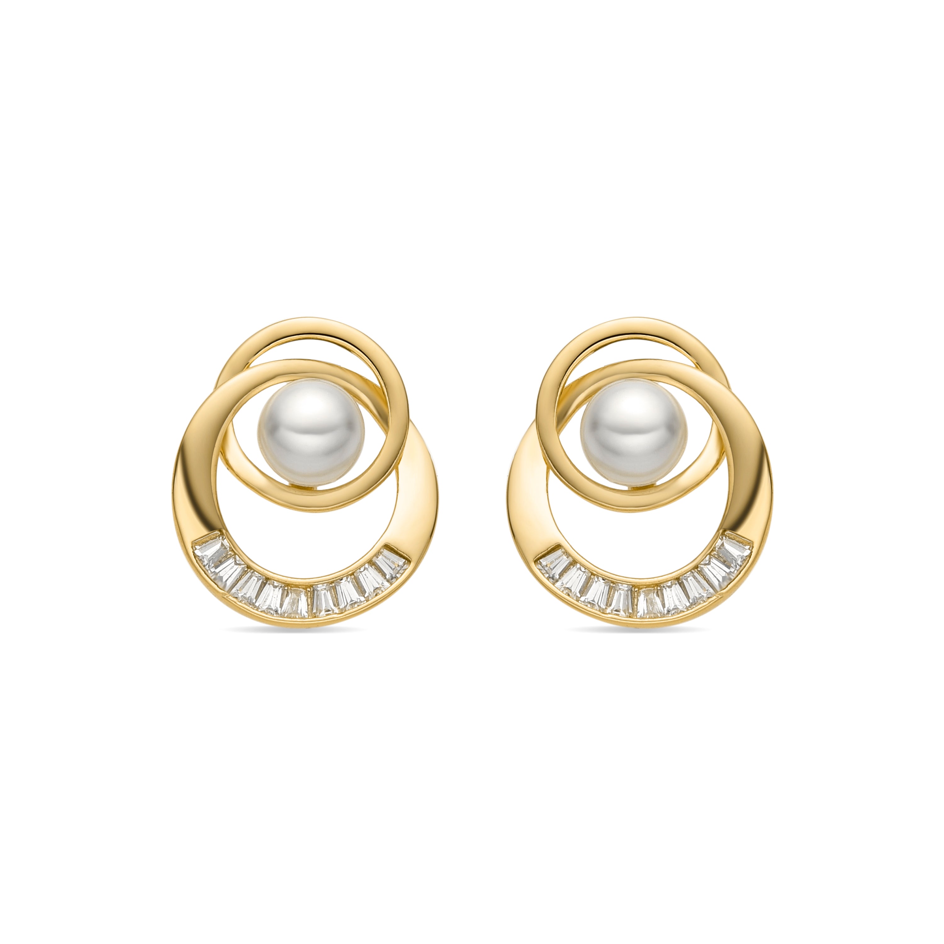 Boucles d'oreilles Lebya finition or 18 carats