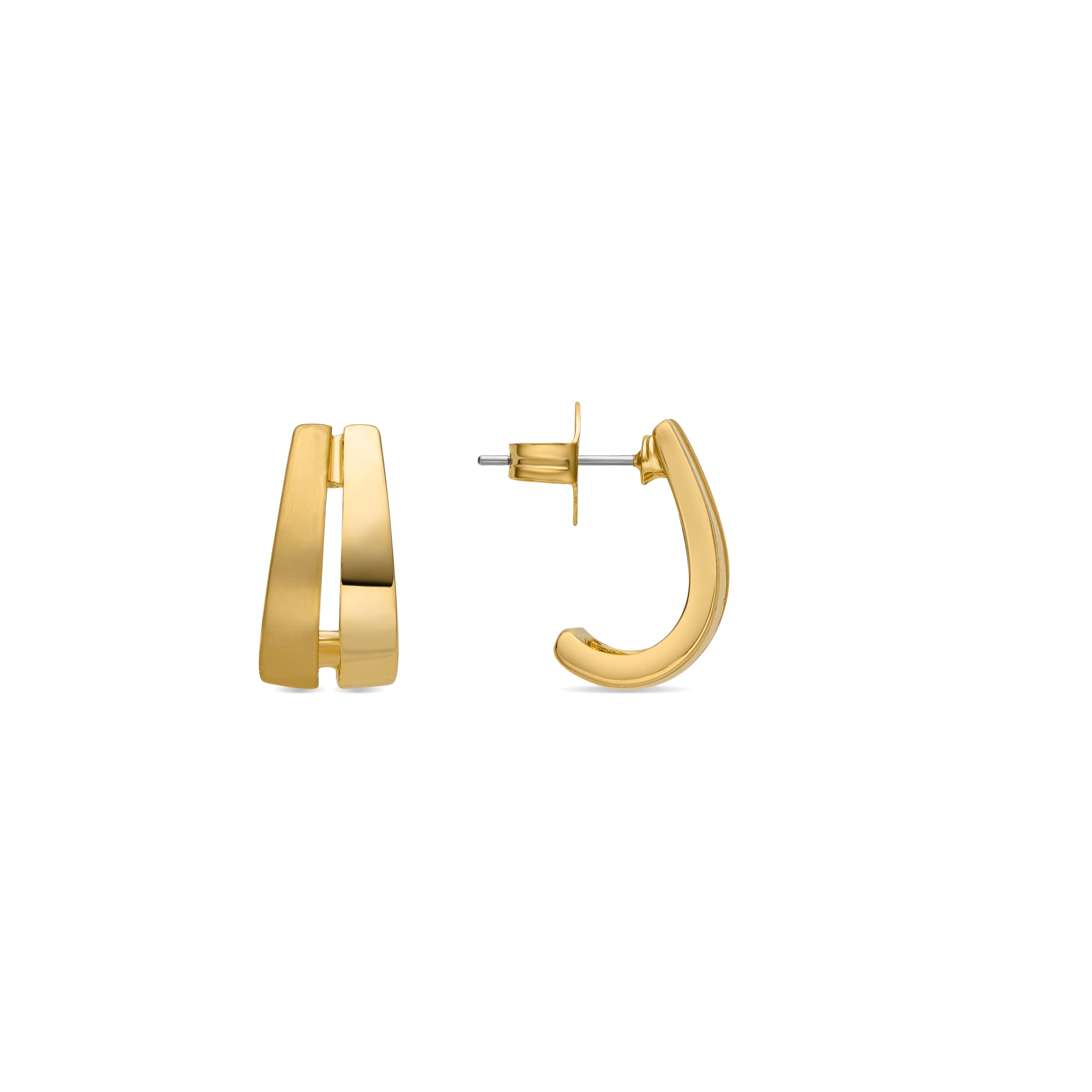 18k gold finish earrings - Oirfan