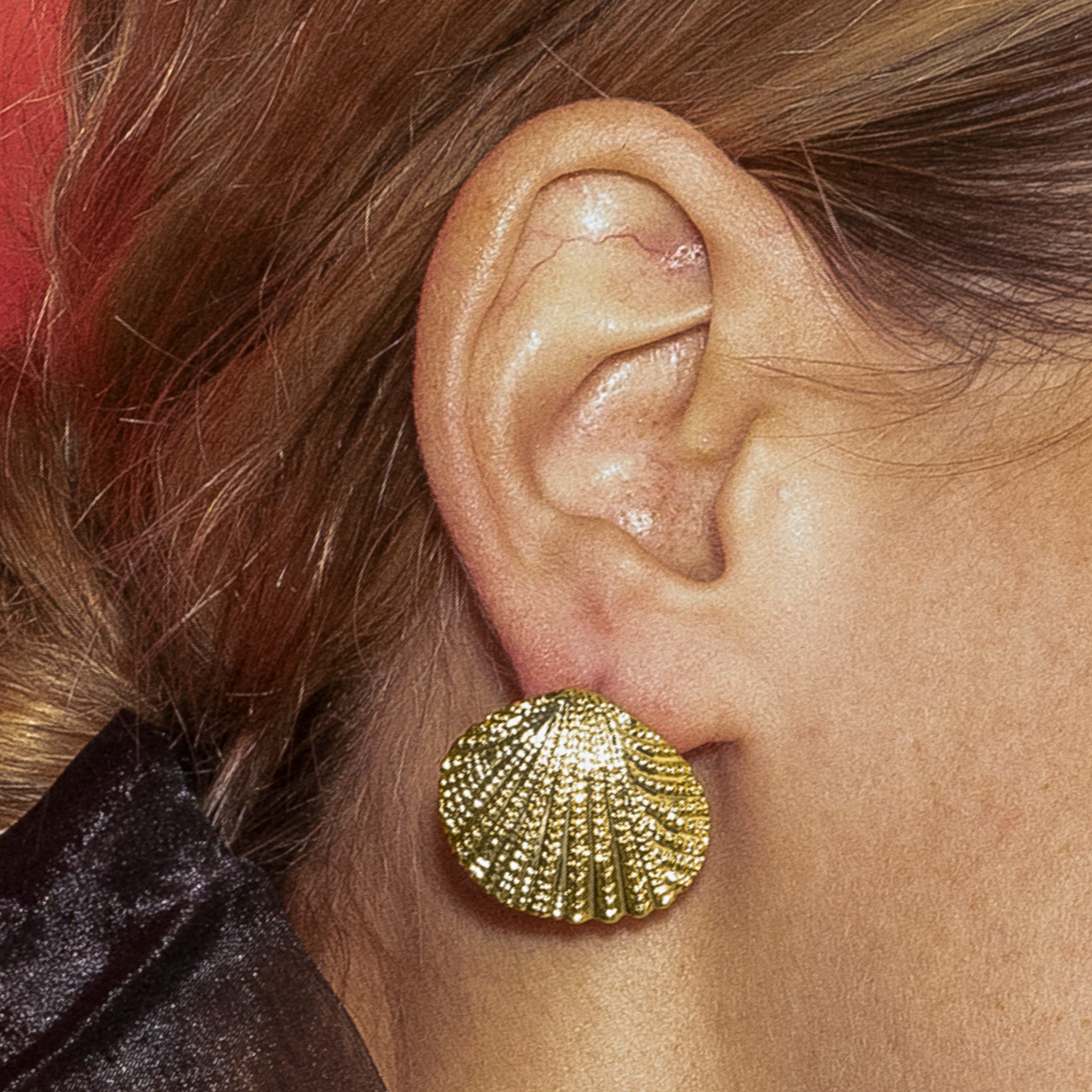 18k gold finish earrings - Rekre
