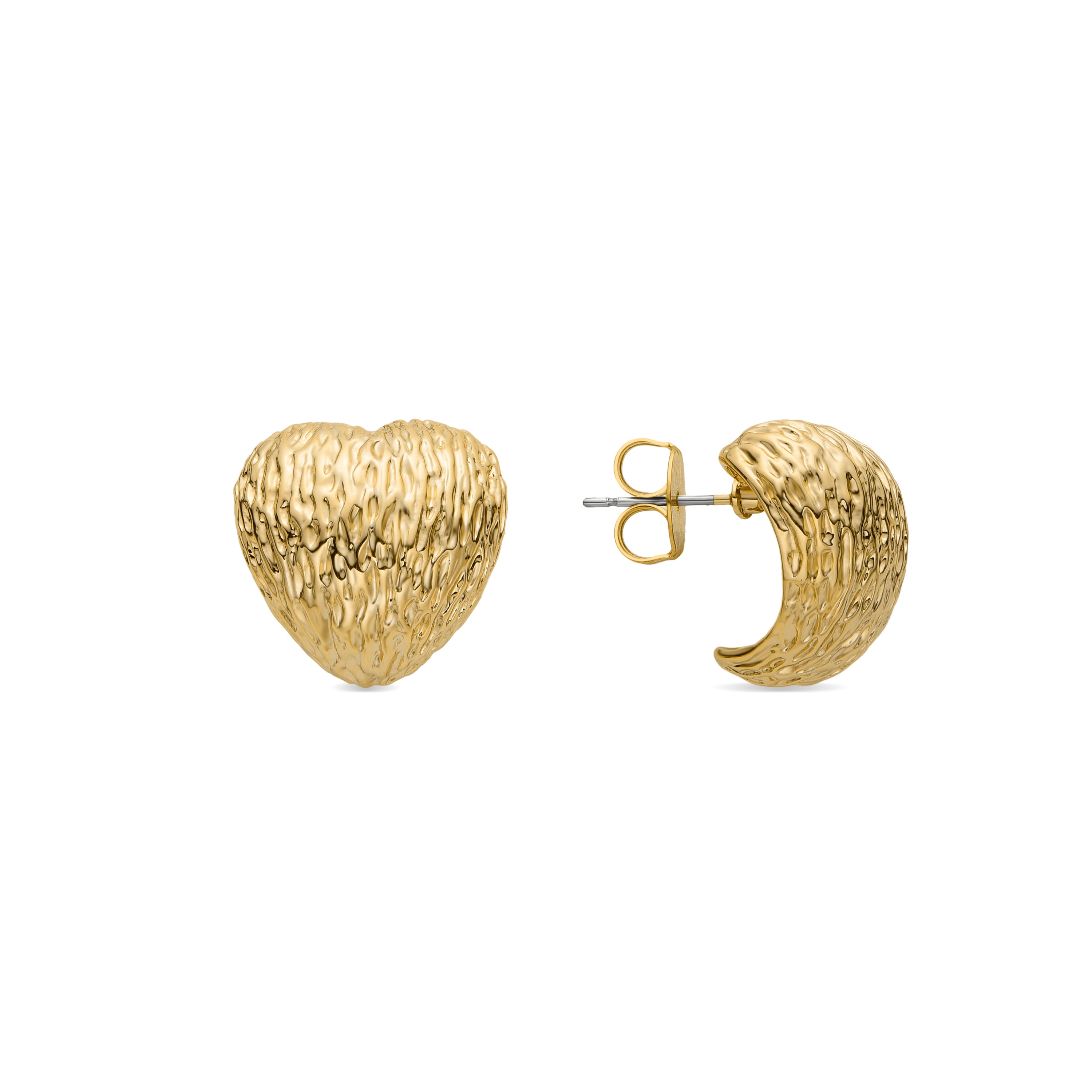 Pendientes Saleth acabado oro 18k