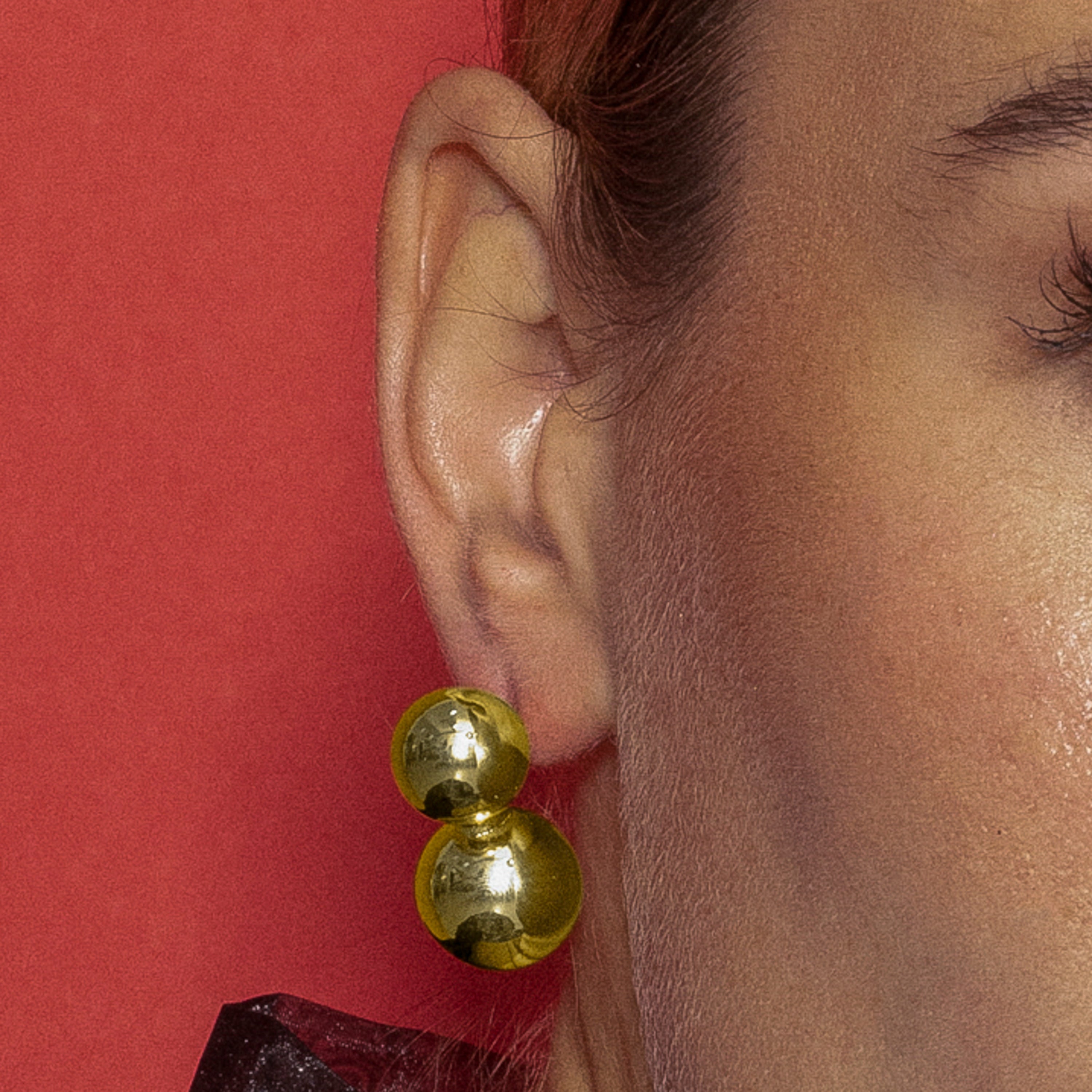 18k gold finish earrings - Ryro