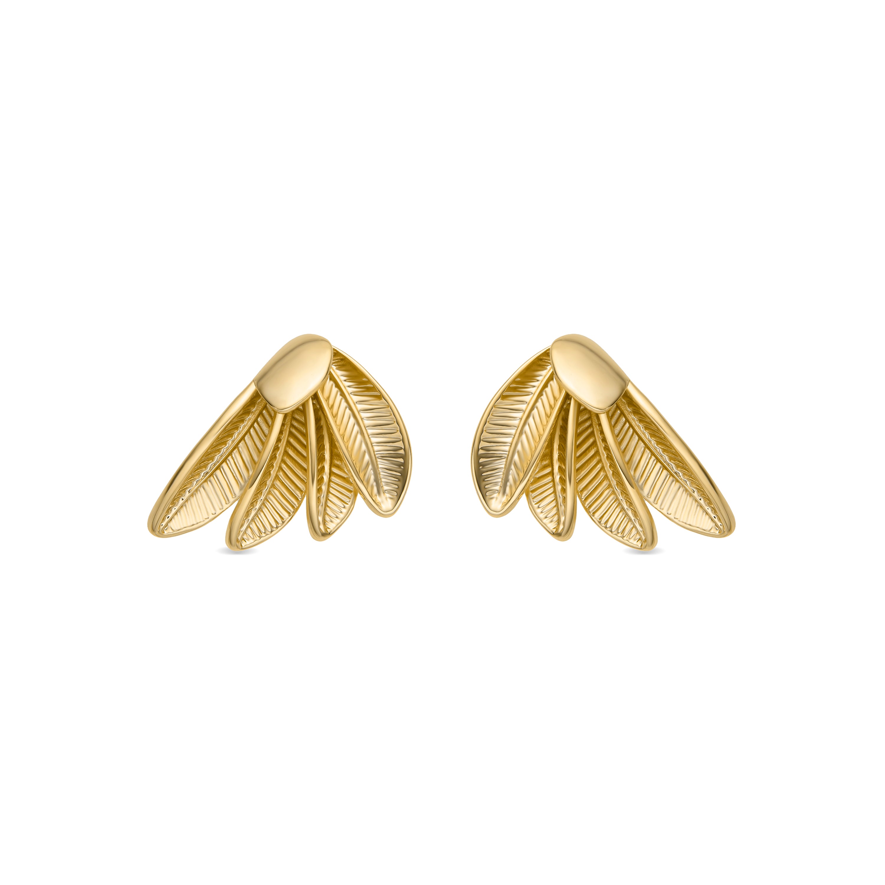 Pendientes Otlya acabado oro 18k