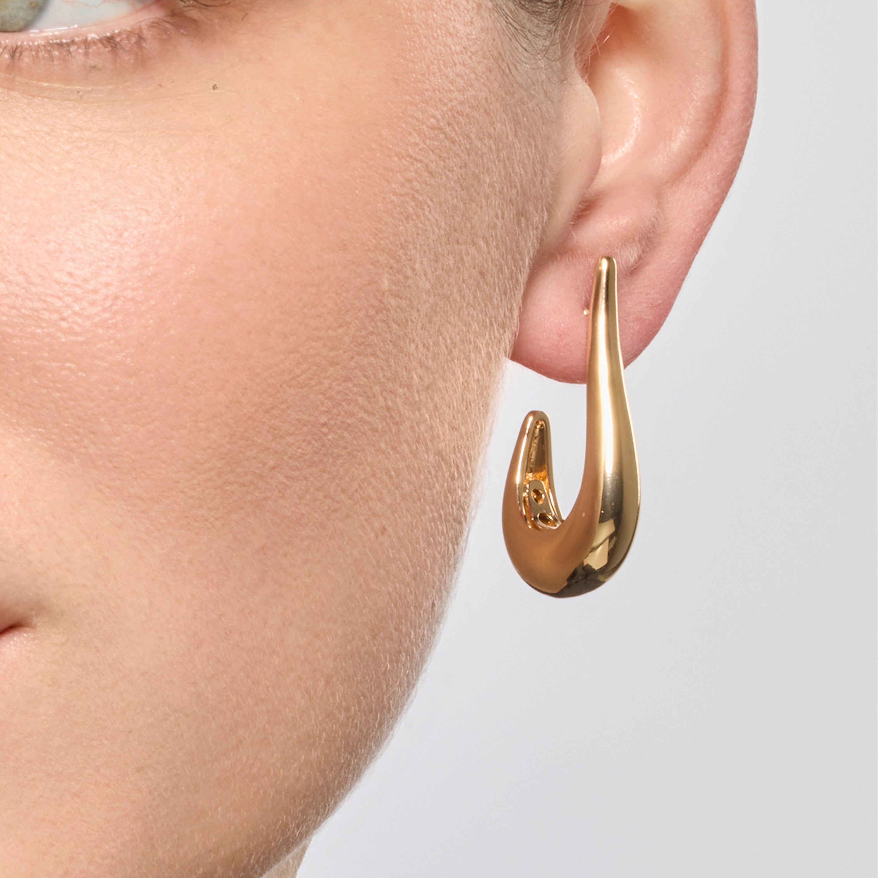 Pendientes acabado oro amarillo de 18k - Banni