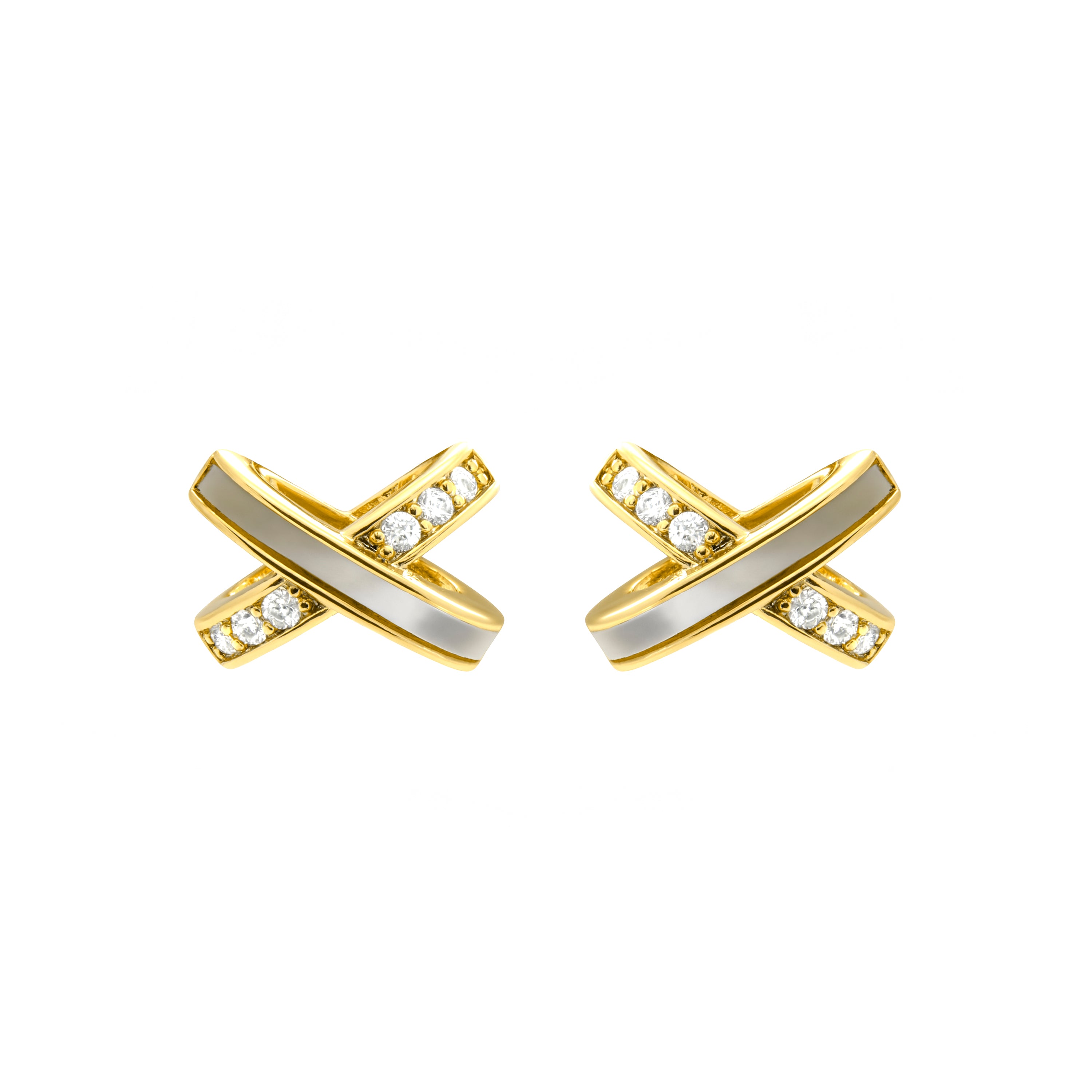 Ohrringe mit 18k Gelbgold-Finish - Fimi