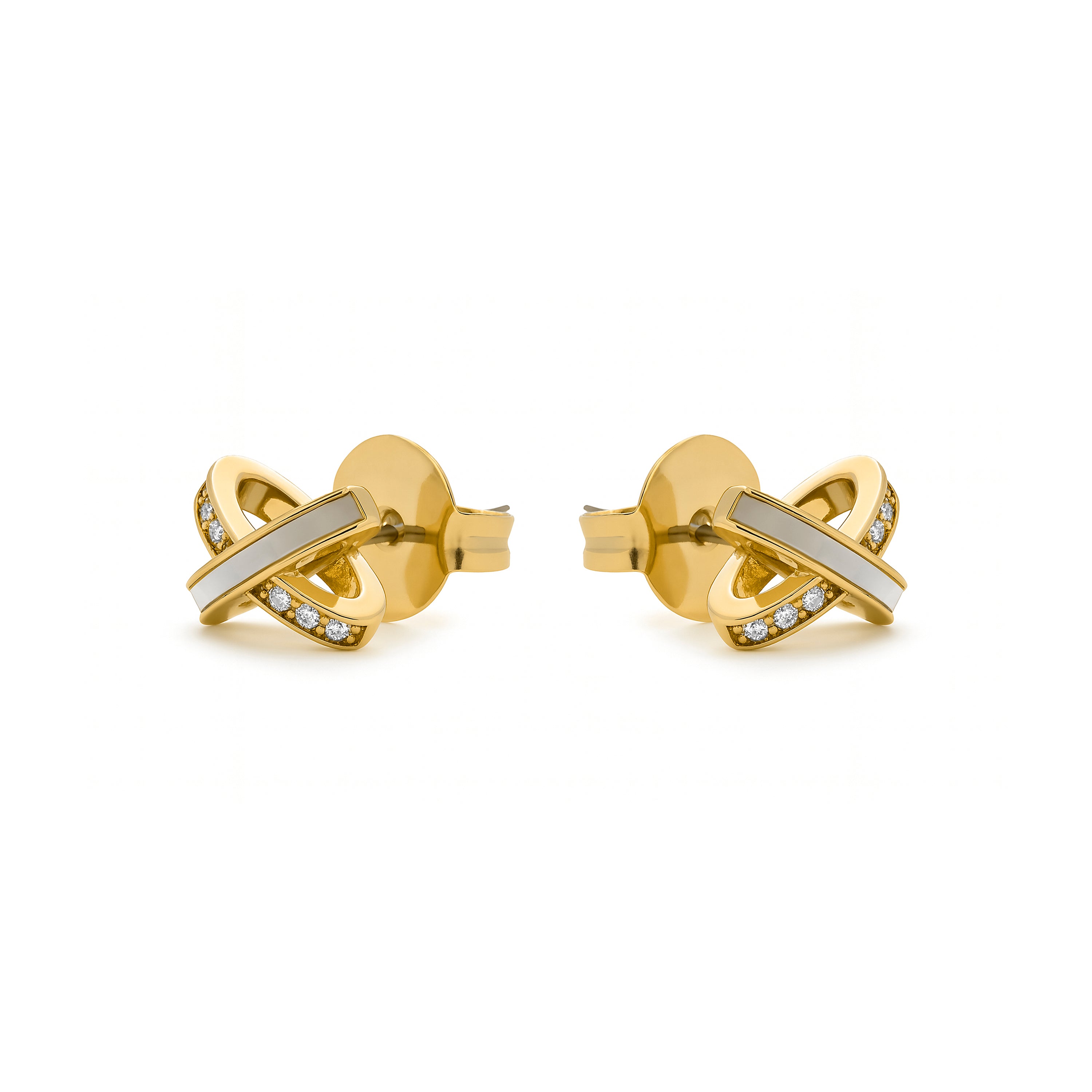 Ohrringe mit 18k Gelbgold-Finish - Fimi