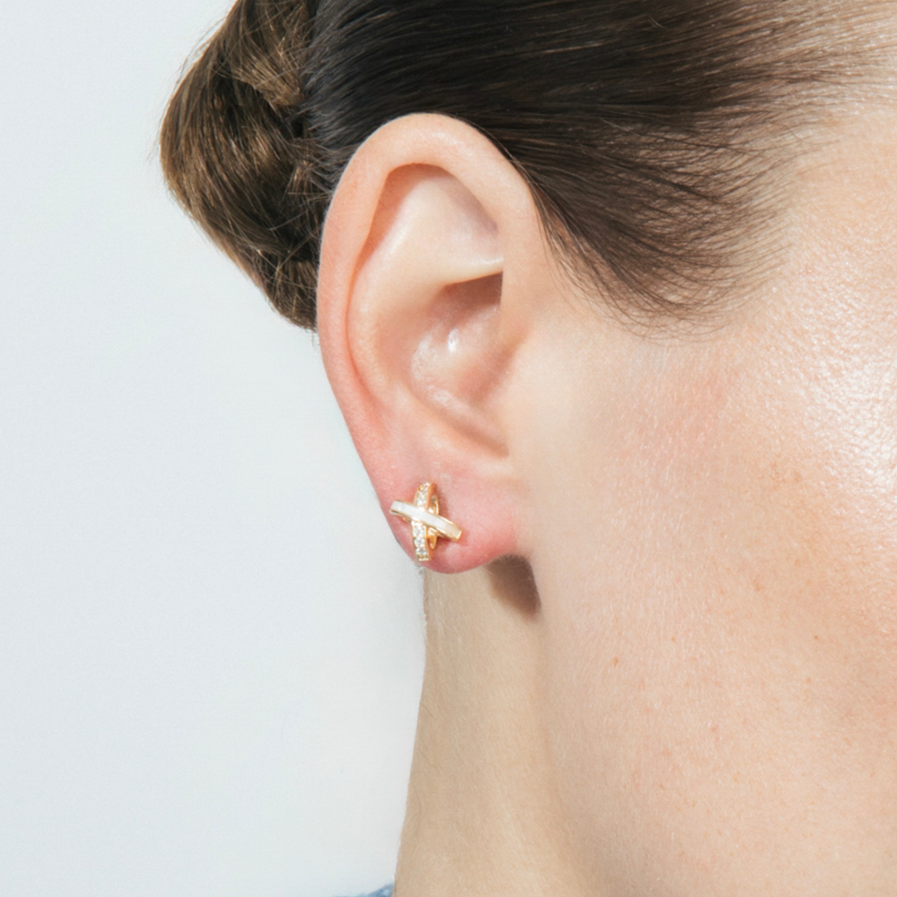Ohrringe mit 18k Gelbgold-Finish - Fimi
