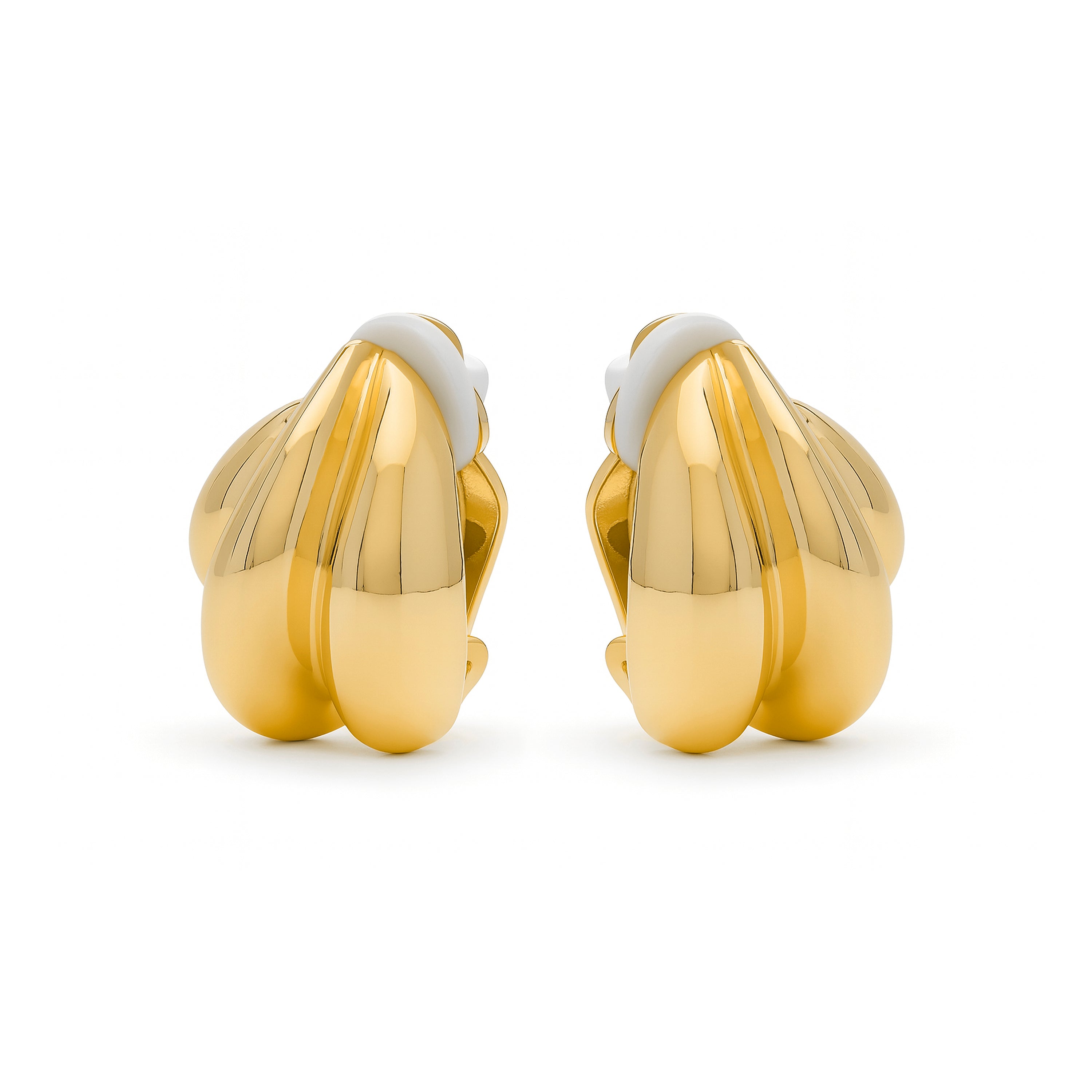Orecchini finitura in oro giallo 18k - Xiwind