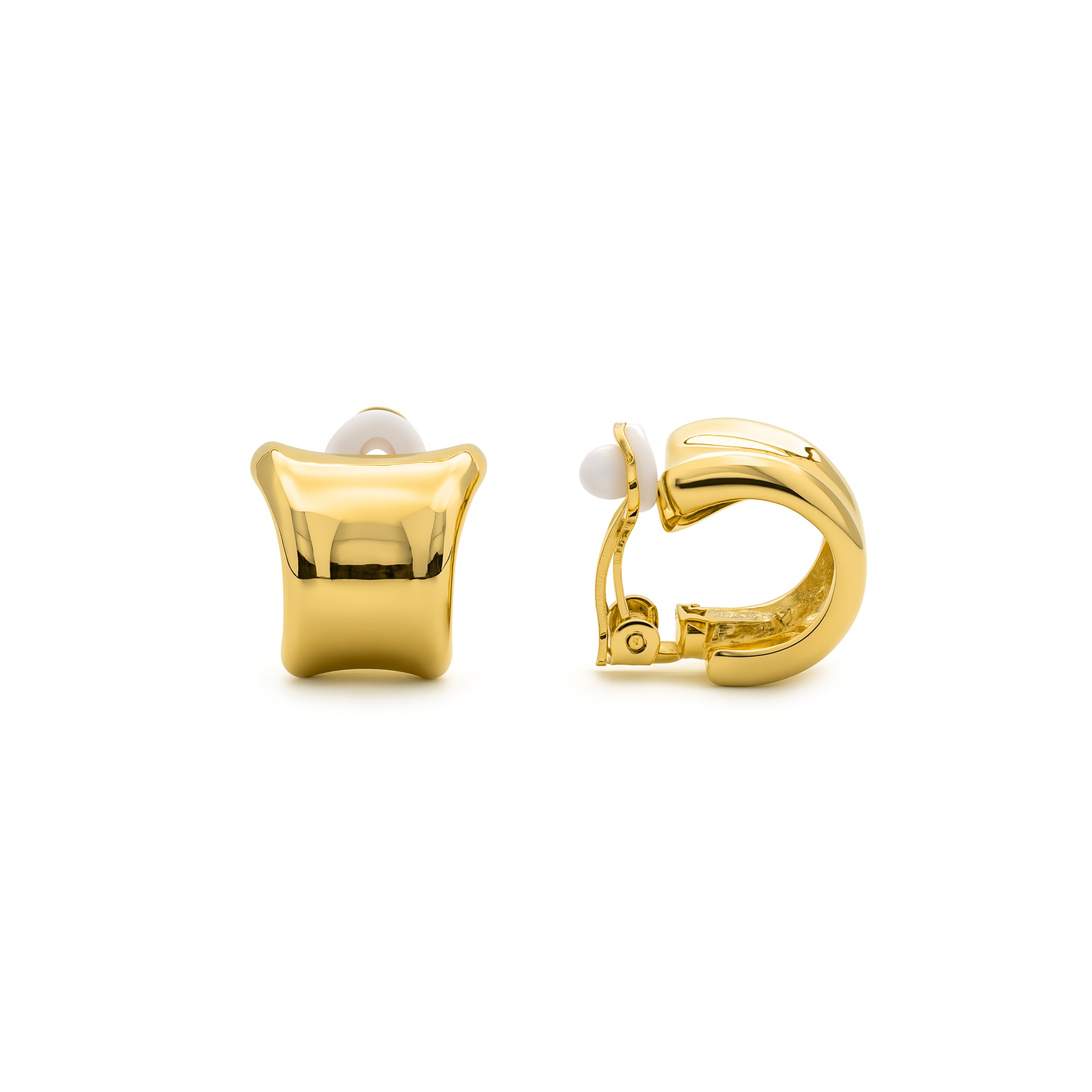 Boucles d'oreilles finition or jaune 18k - Waze