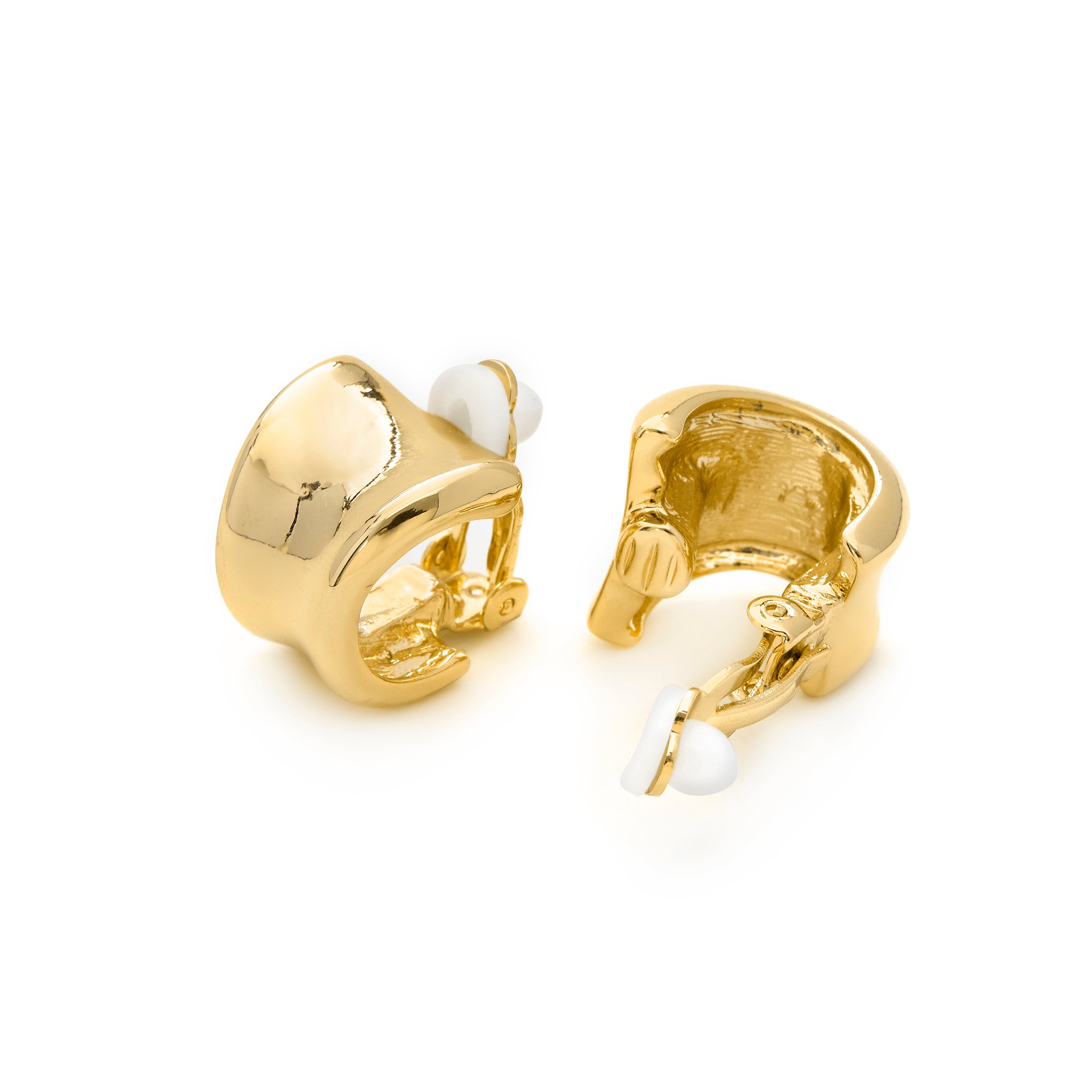Boucles d'oreilles finition or jaune 18k - Waze