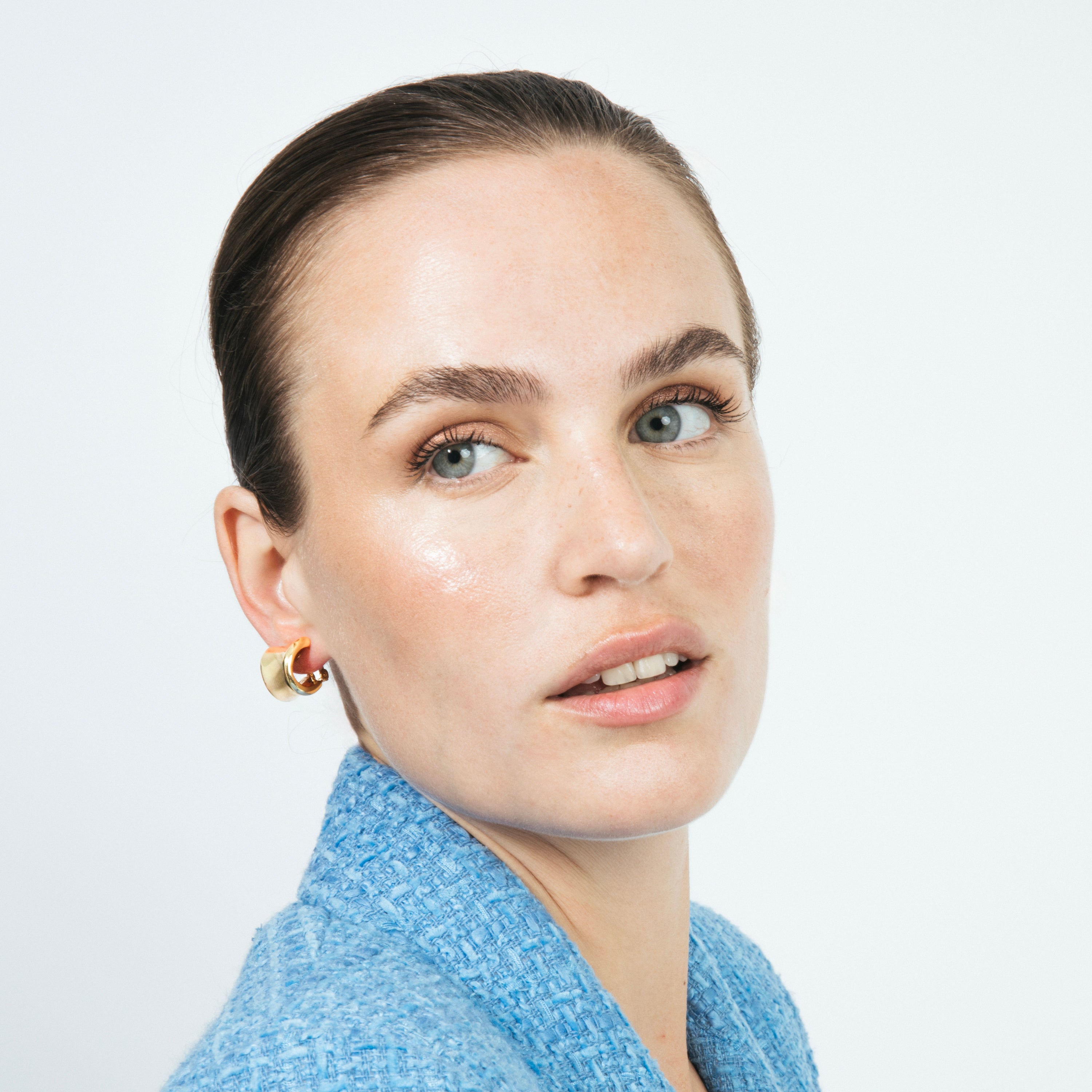 Boucles d'oreilles finition or jaune 18k - Waze