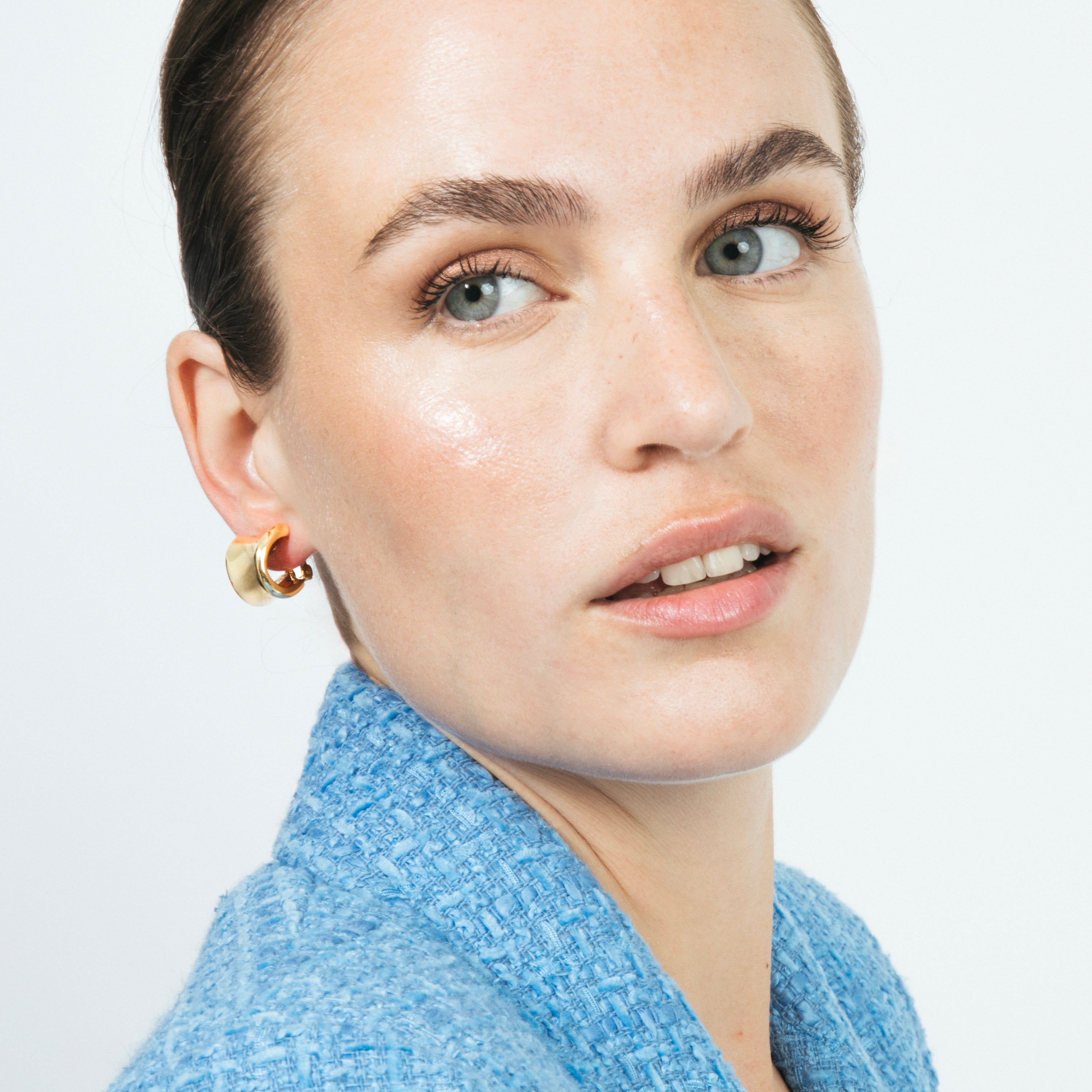 Boucles d'oreilles finition or jaune 18k - Waze