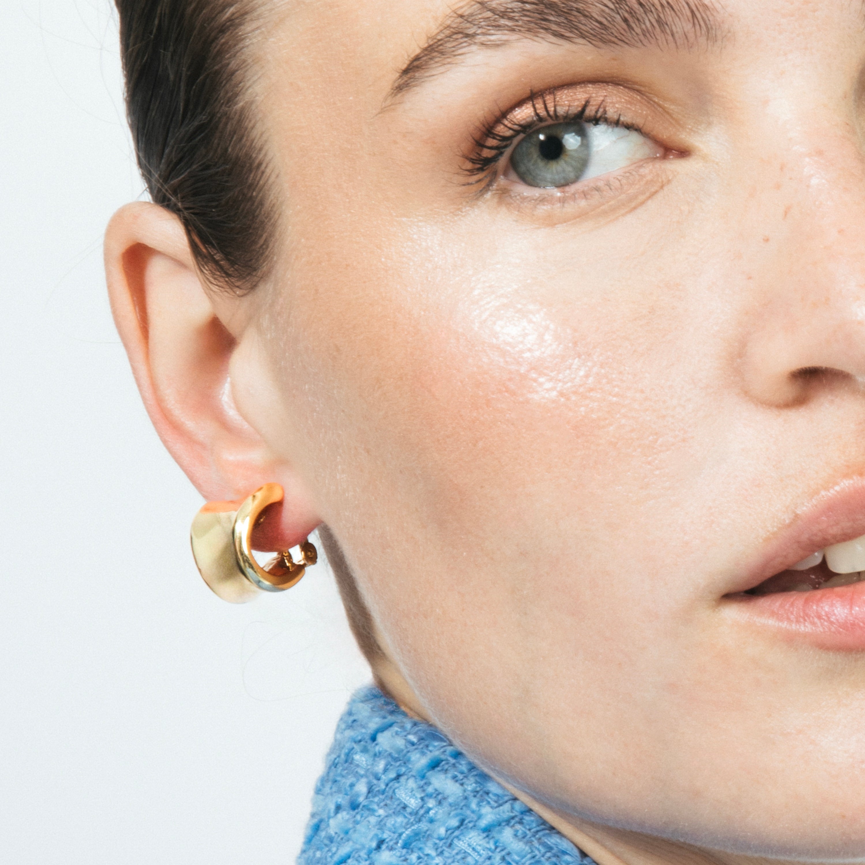 Boucles d'oreilles finition or jaune 18k - Waze