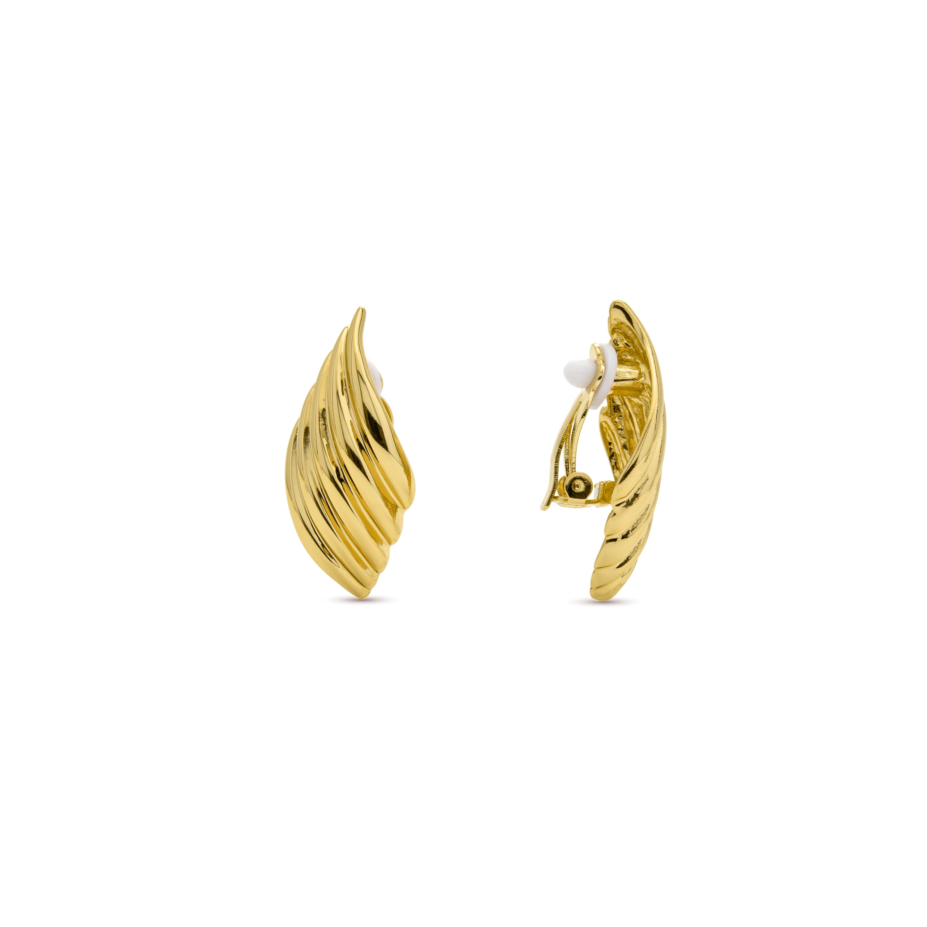 Brincos com acabamento em ouro amarelo 18k - Lizor