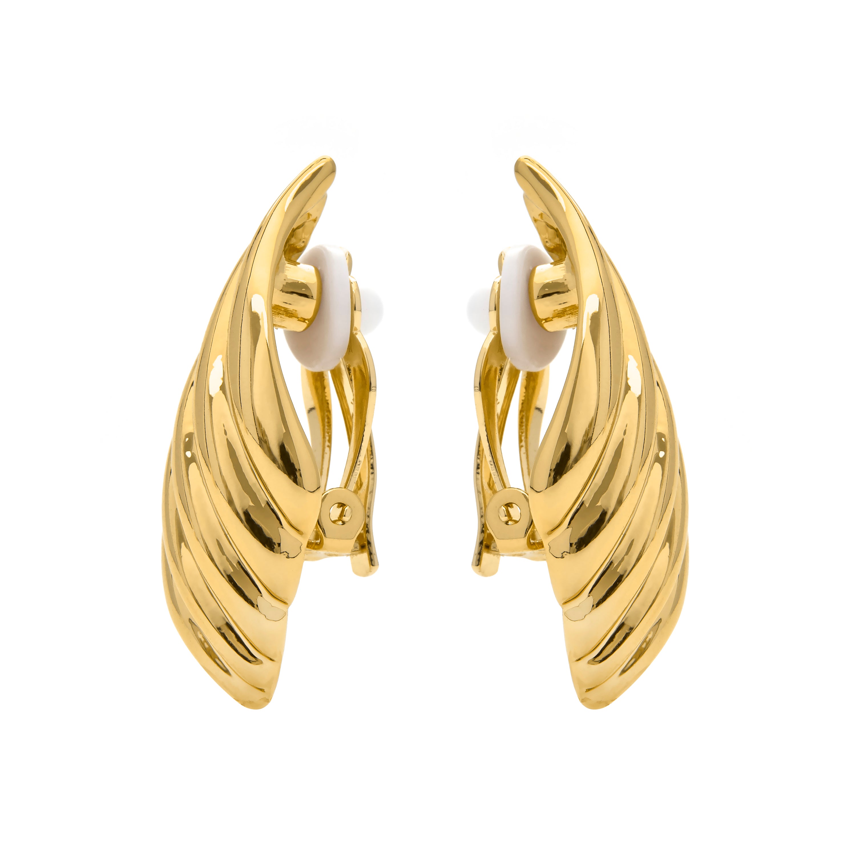 Brincos com acabamento em ouro amarelo 18k - Lizor
