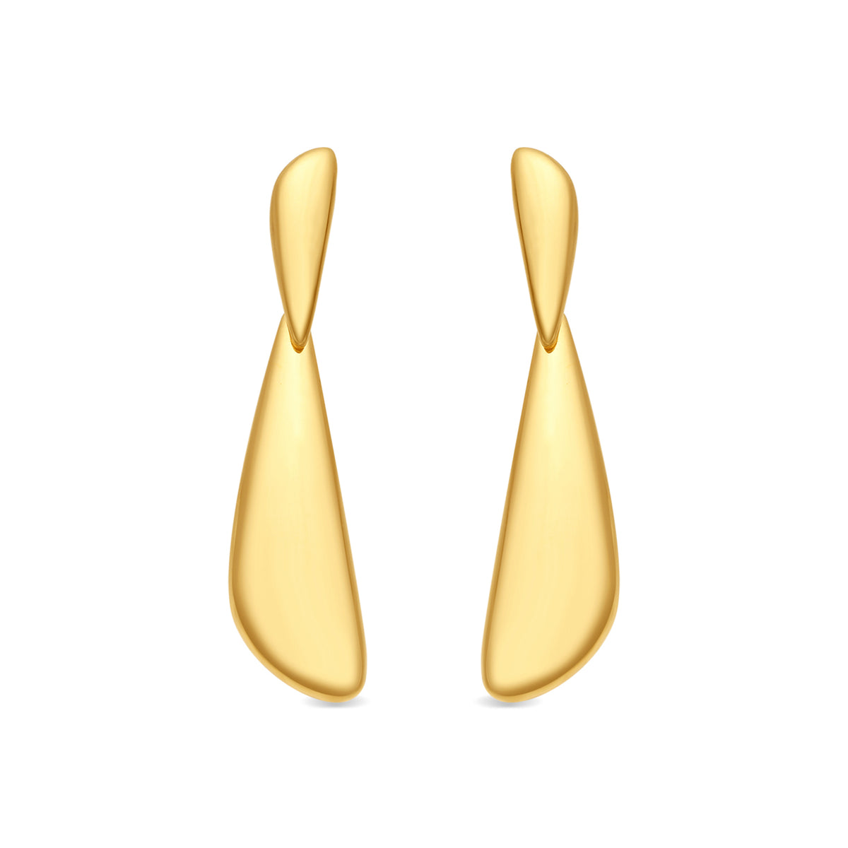 Pendientes acabado en oro amarillo de 18k - Dehi
