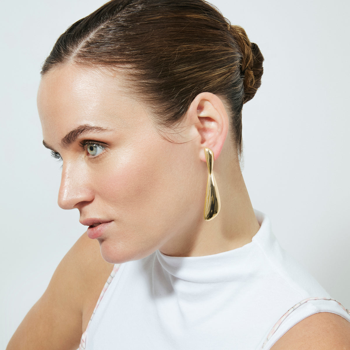 Pendientes acabado en oro amarillo de 18k - Dehi