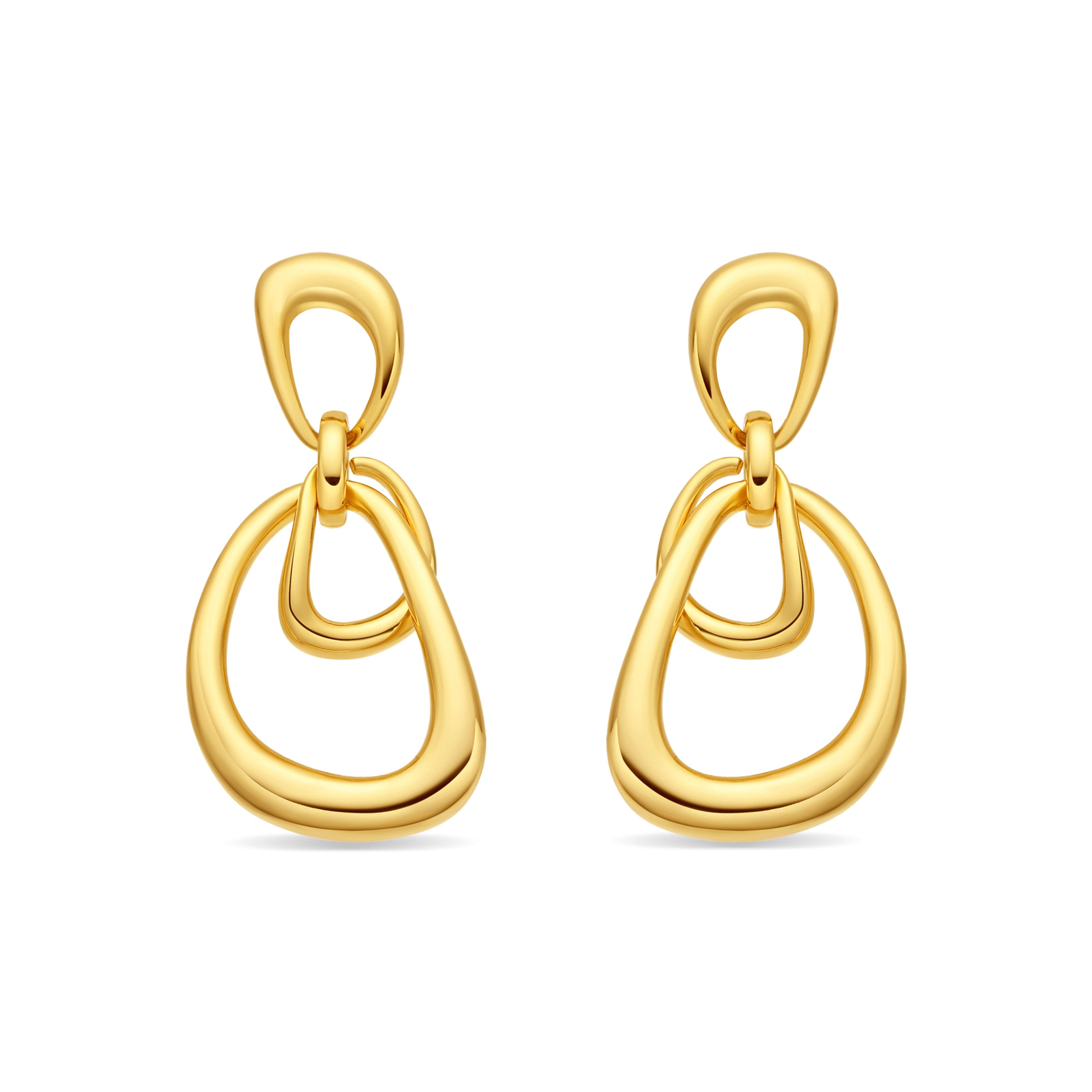 Ohrringe mit 18k Gelbgold-Finish - Sapro