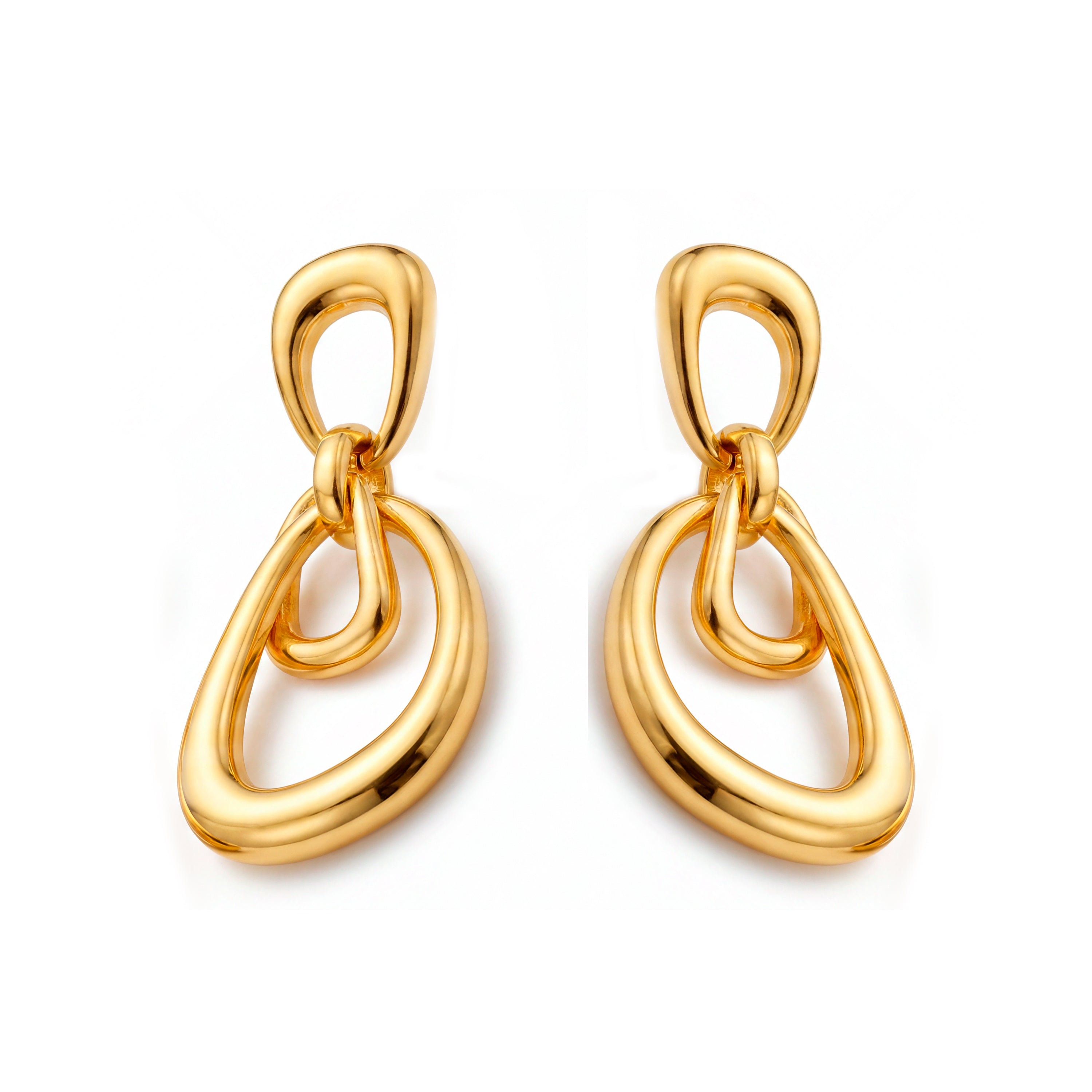 Ohrringe mit 18k Gelbgold-Finish - Sapro