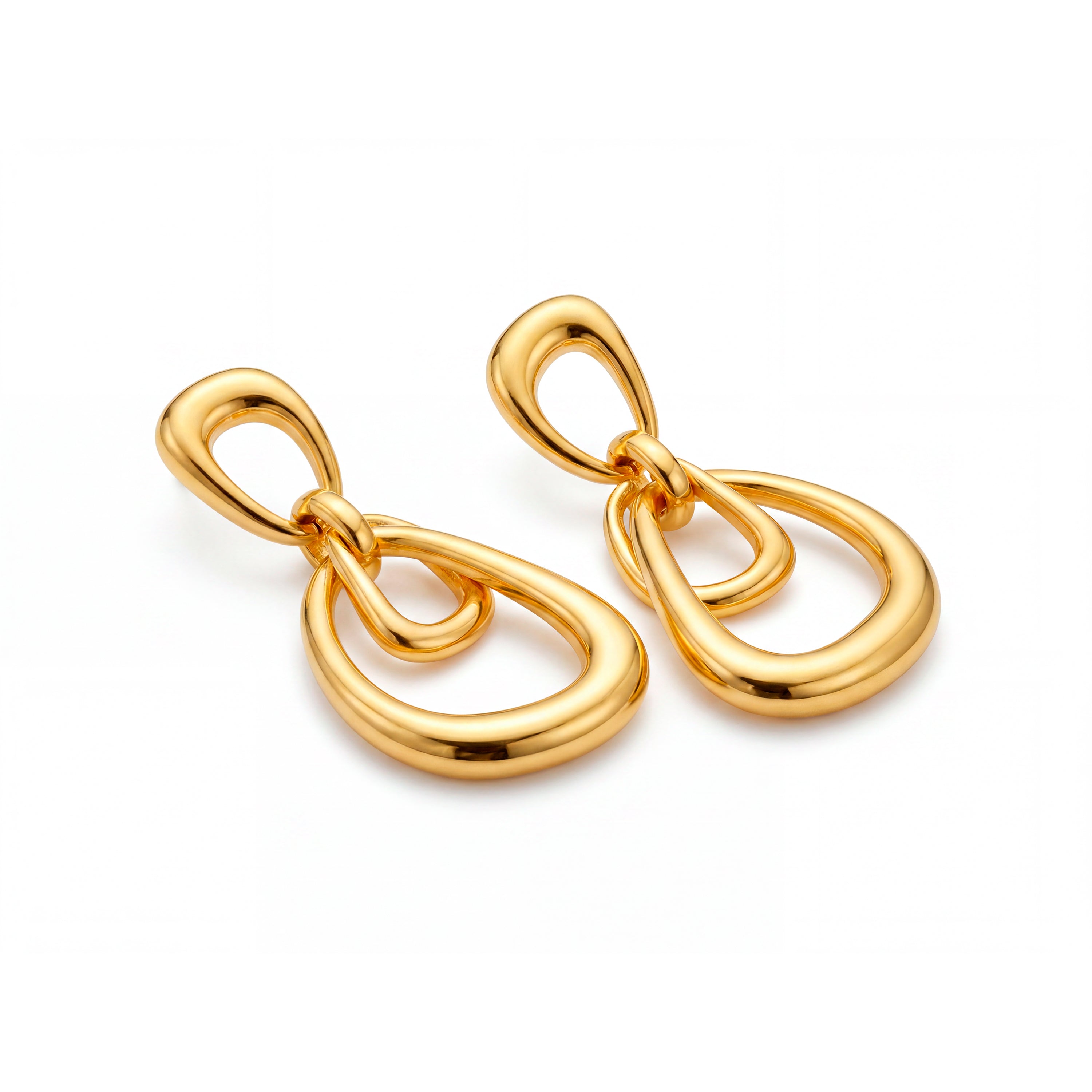 Ohrringe mit 18k Gelbgold-Finish - Sapro