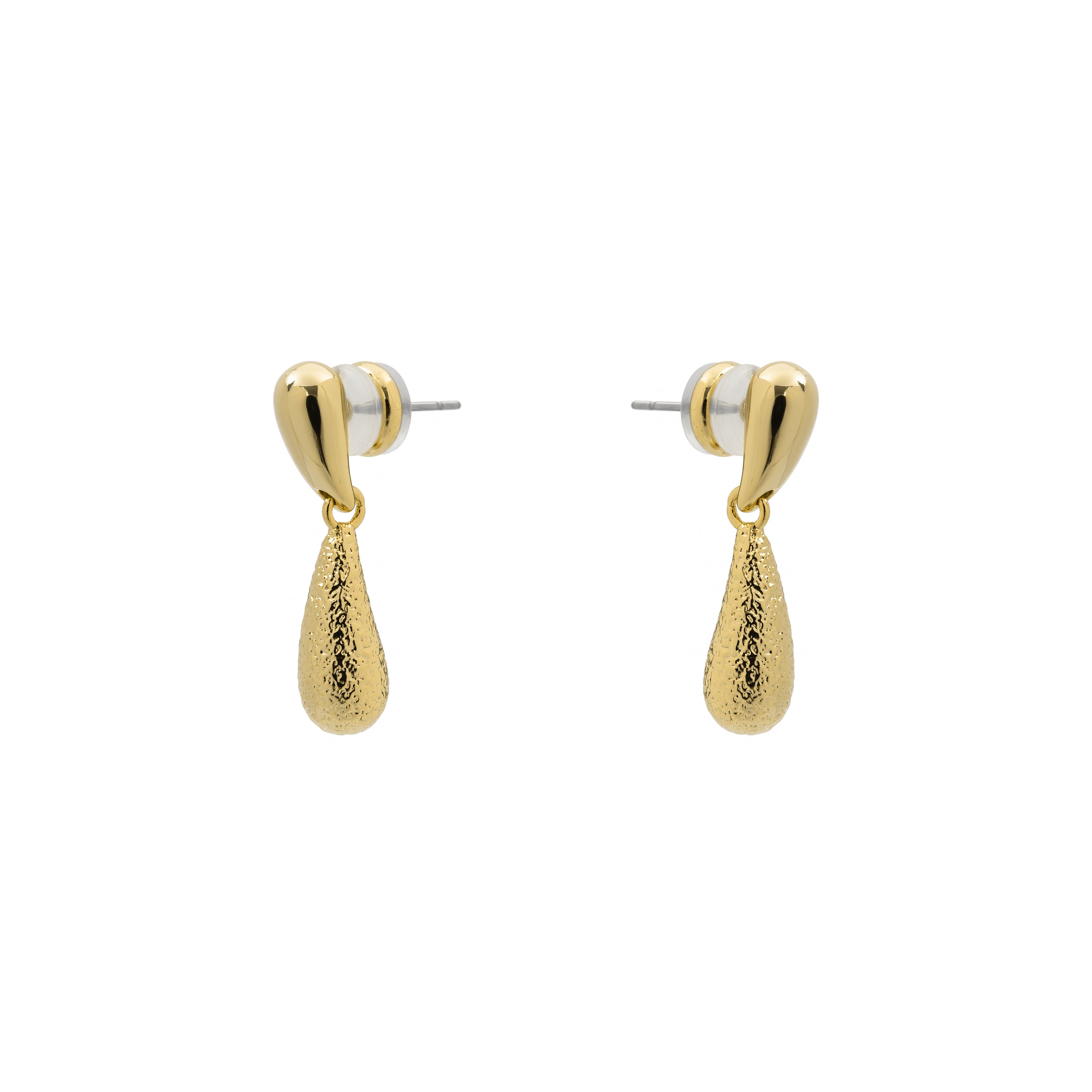 Pendientes acabado en oro amarillo de 18k - Hanit