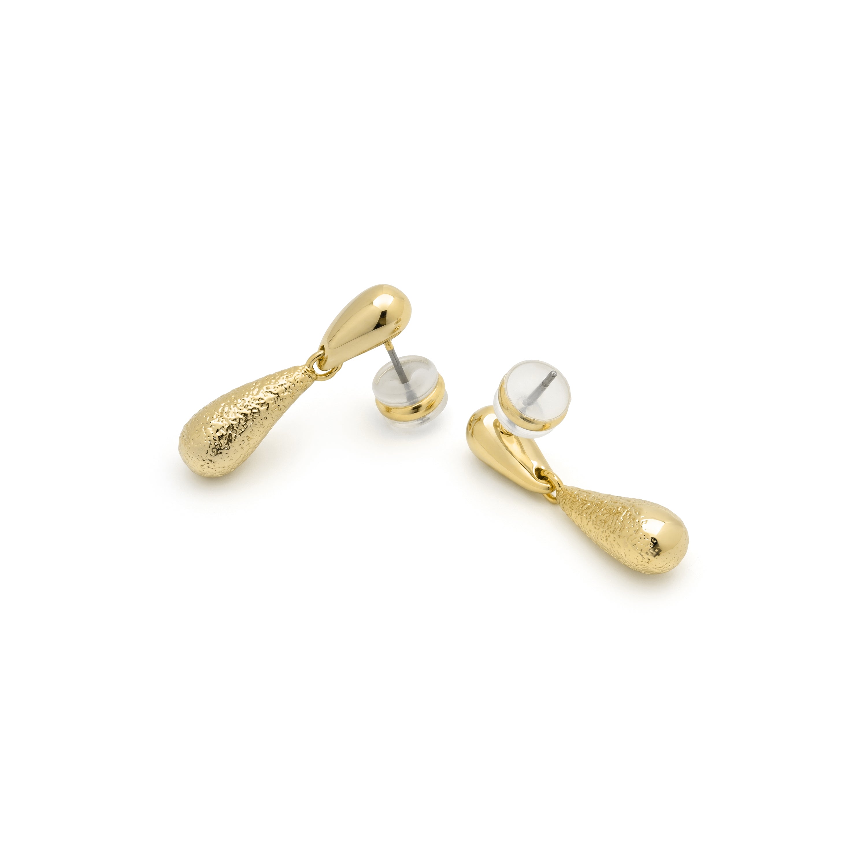 Pendientes acabado en oro amarillo de 18k - Hanit