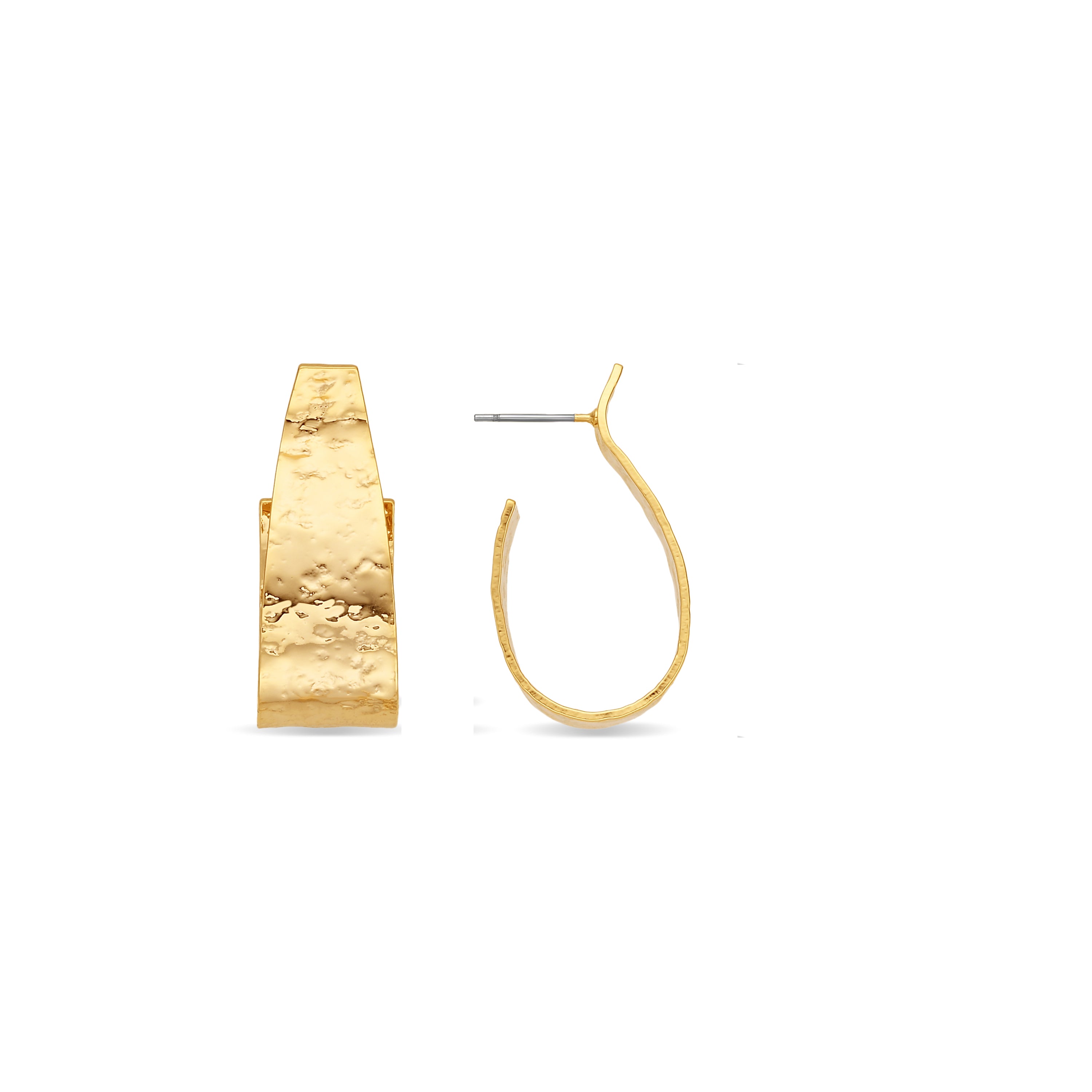 Pendientes acabado en oro amarillo de 18k - Utlai