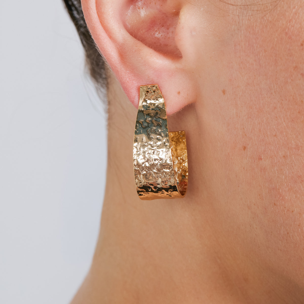Pendientes acabado en oro amarillo de 18k - Utlai