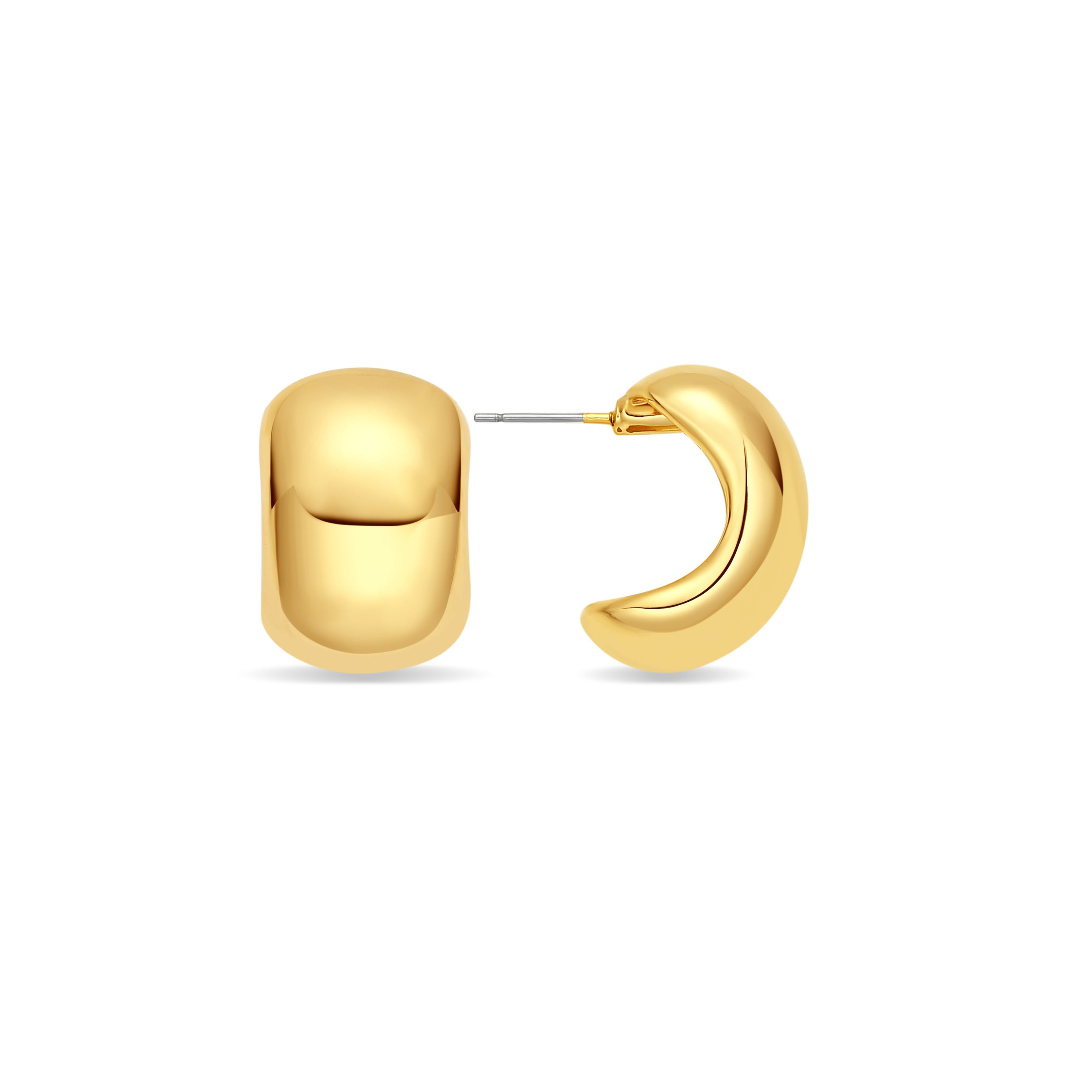 Pendientes acabado en oro amarillo de 18k - Zane