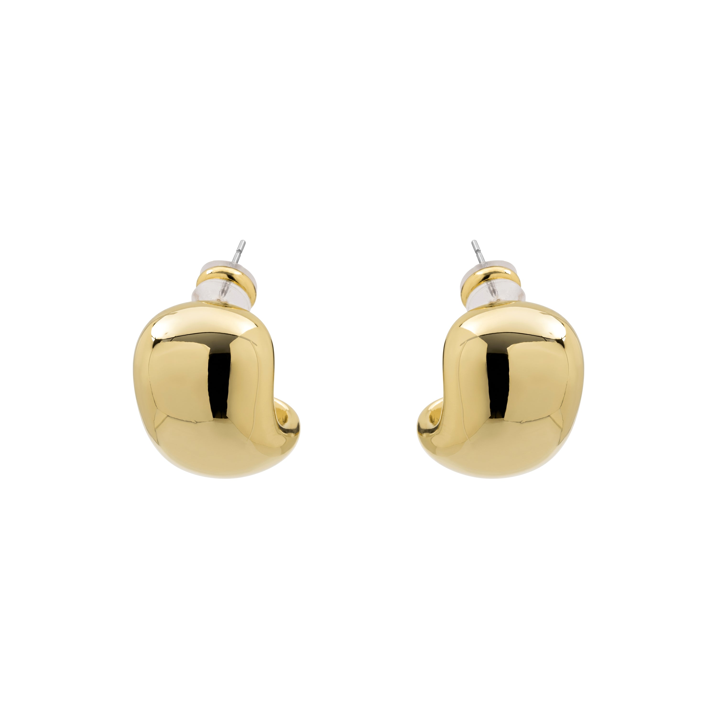 Pendientes acabado en oro amarillo de 18k - Zane