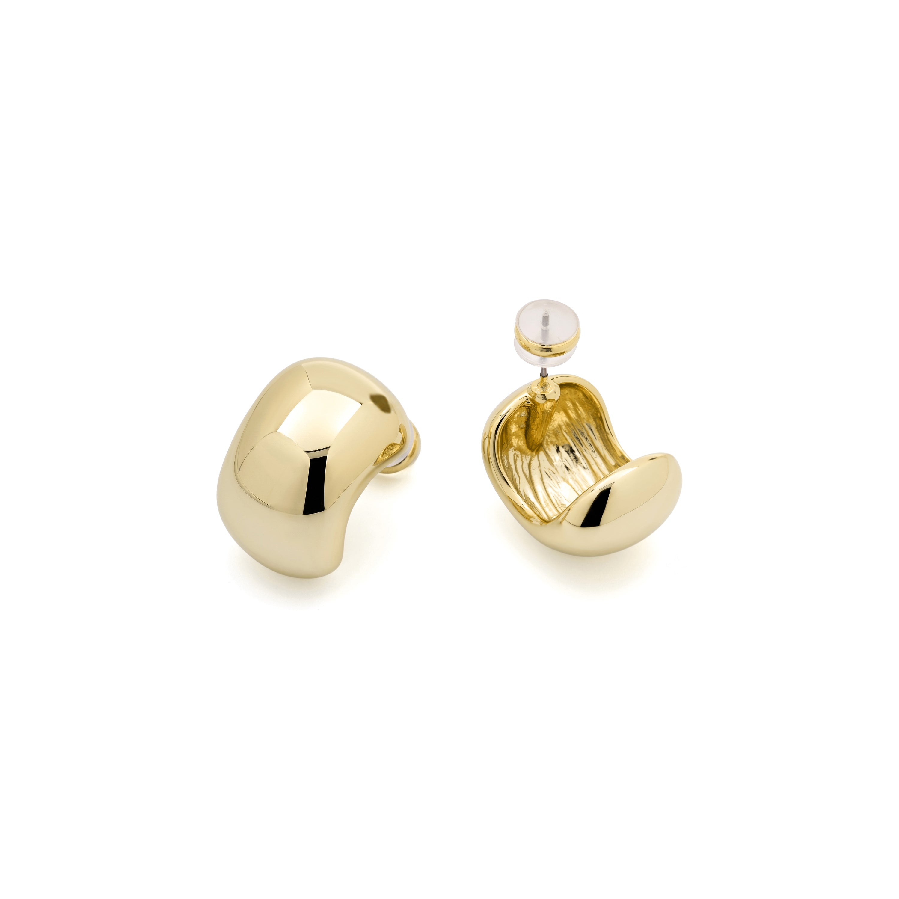 Pendientes acabado en oro amarillo de 18k - Zane