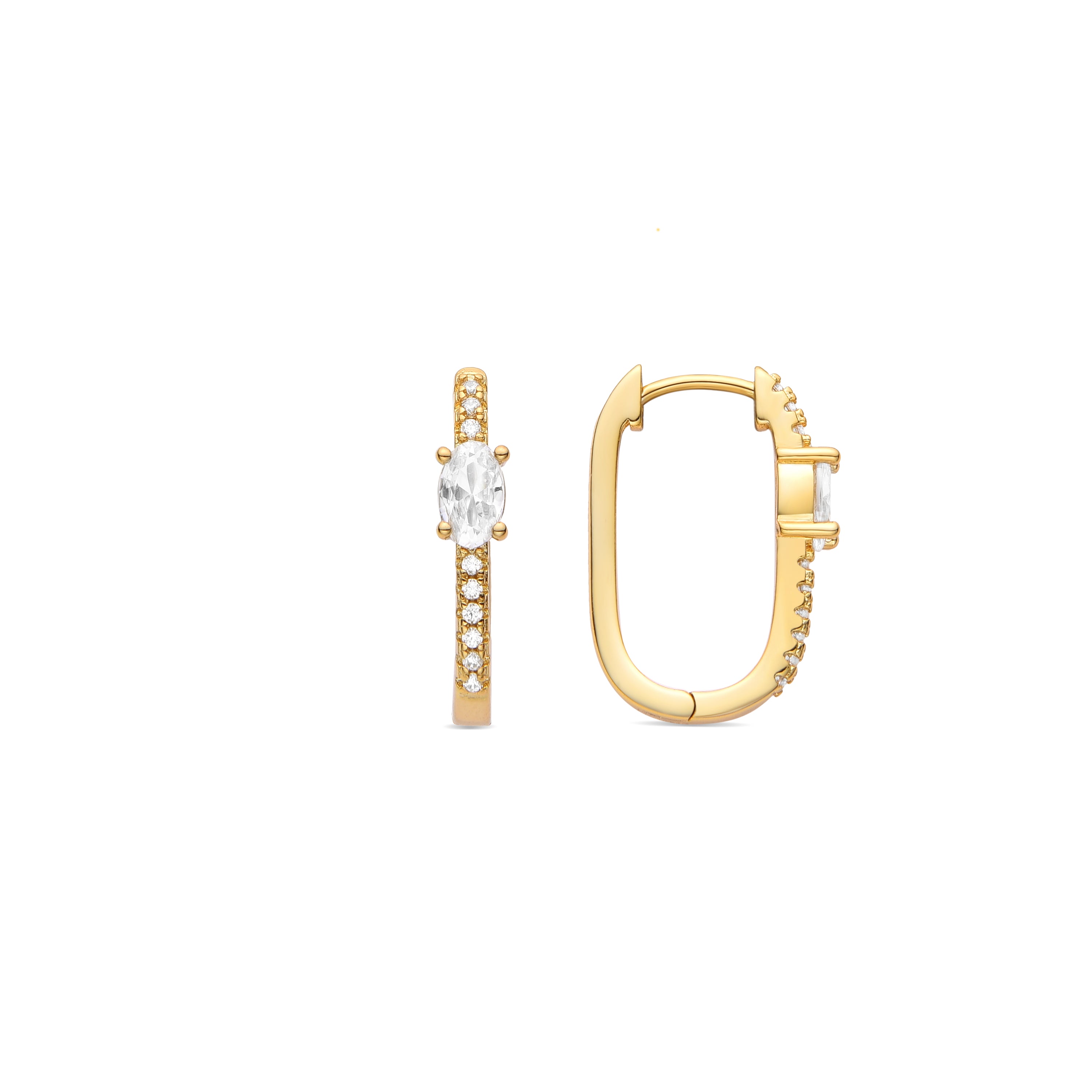 Pendientes Tiskah acabado baño oro 18K