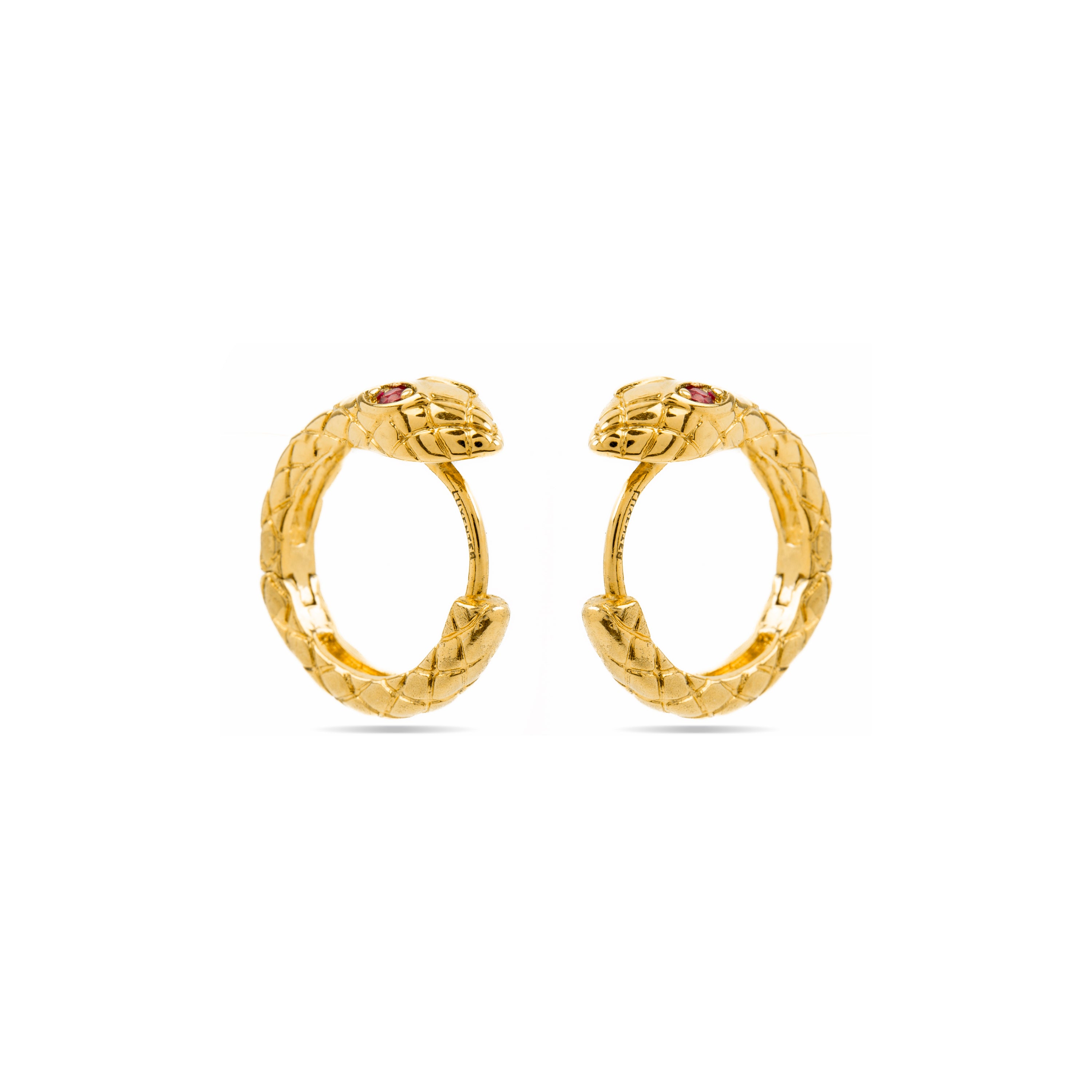 Ohrringe aus Rubincircon mit 18K Gelbgold-Finish - Madsi