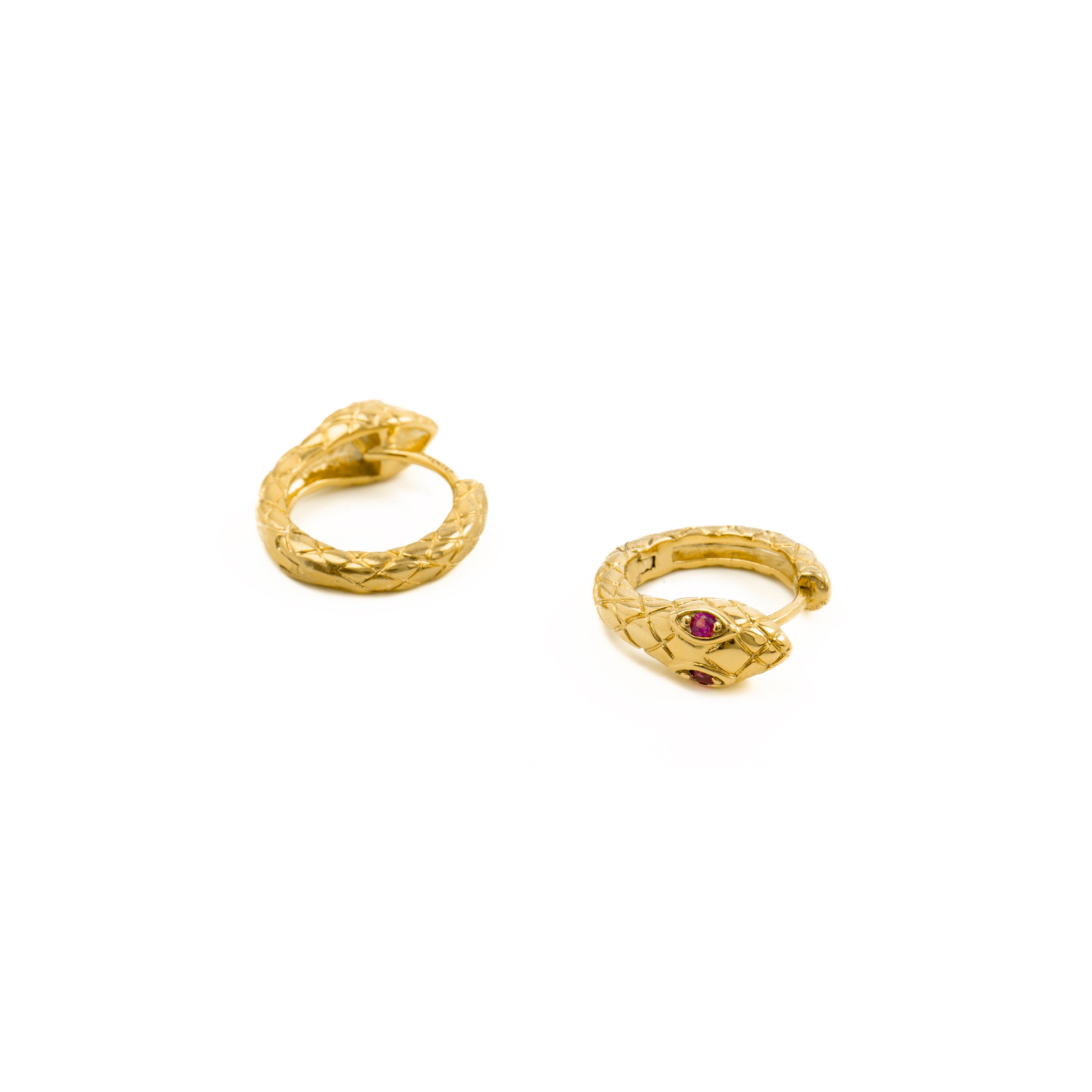 Ohrringe aus Rubincircon mit 18K Gelbgold-Finish - Madsi