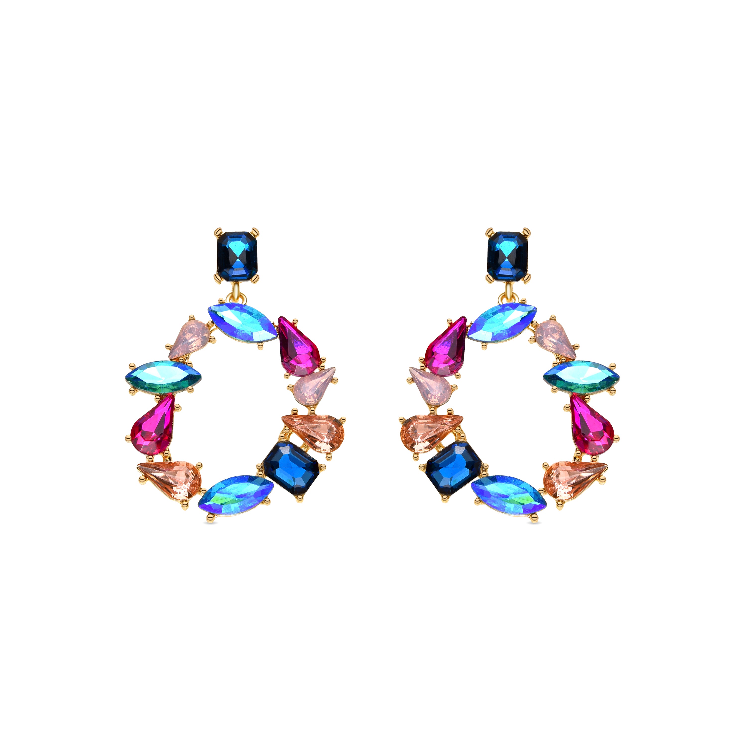 Boucles d'oreilles Durblai finition or 18k