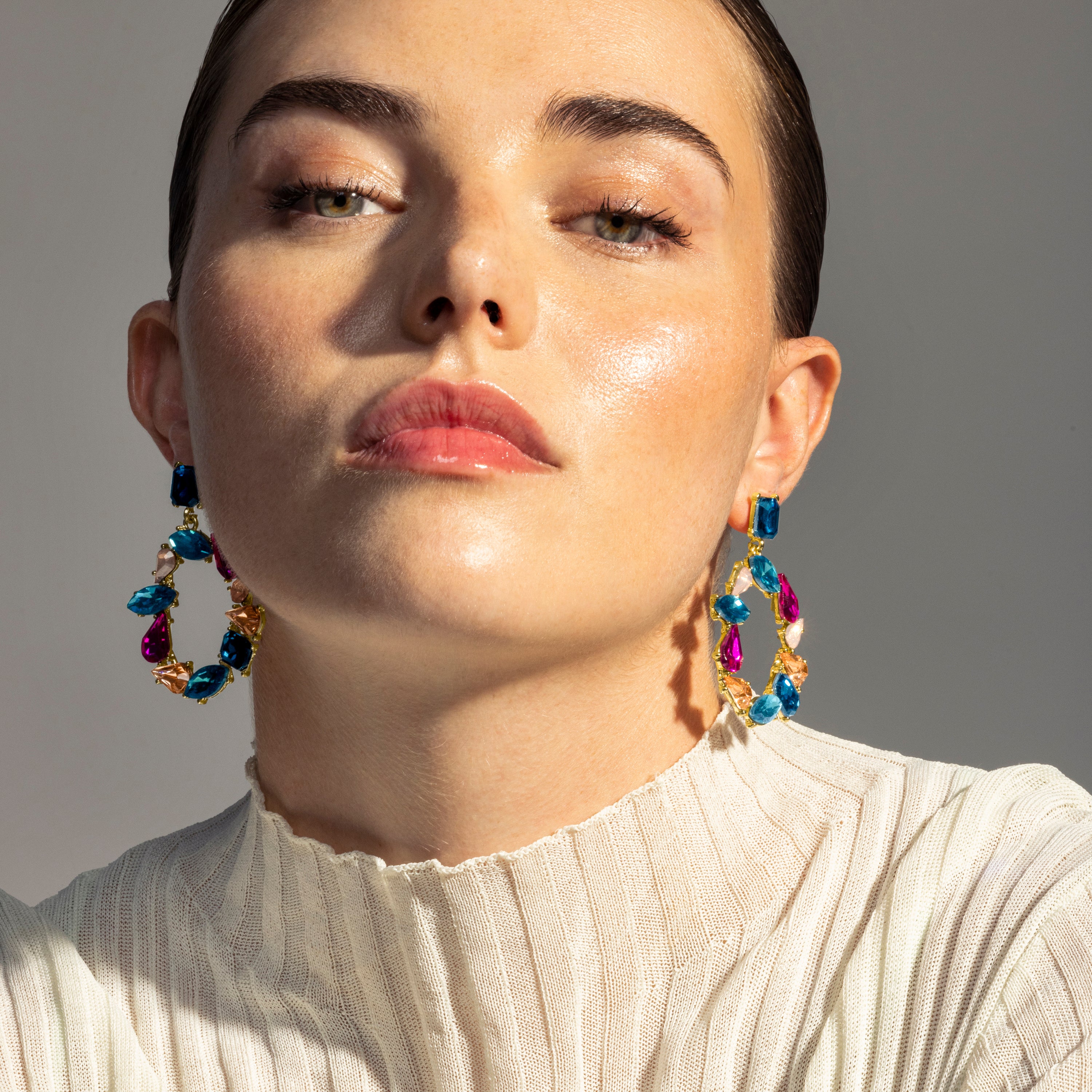 Boucles d'oreilles Durblai finition or 18k