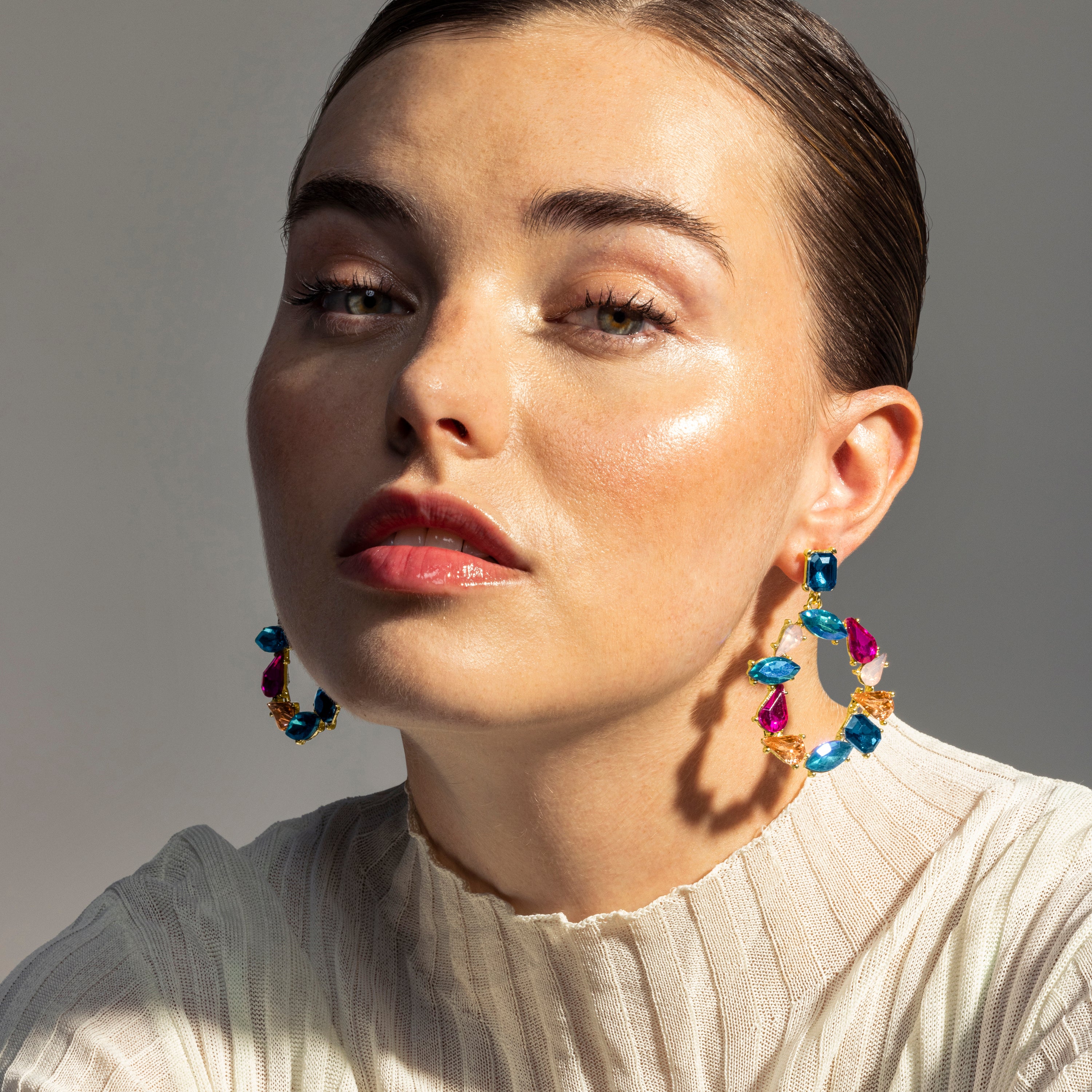 Boucles d'oreilles Durblai finition or 18k