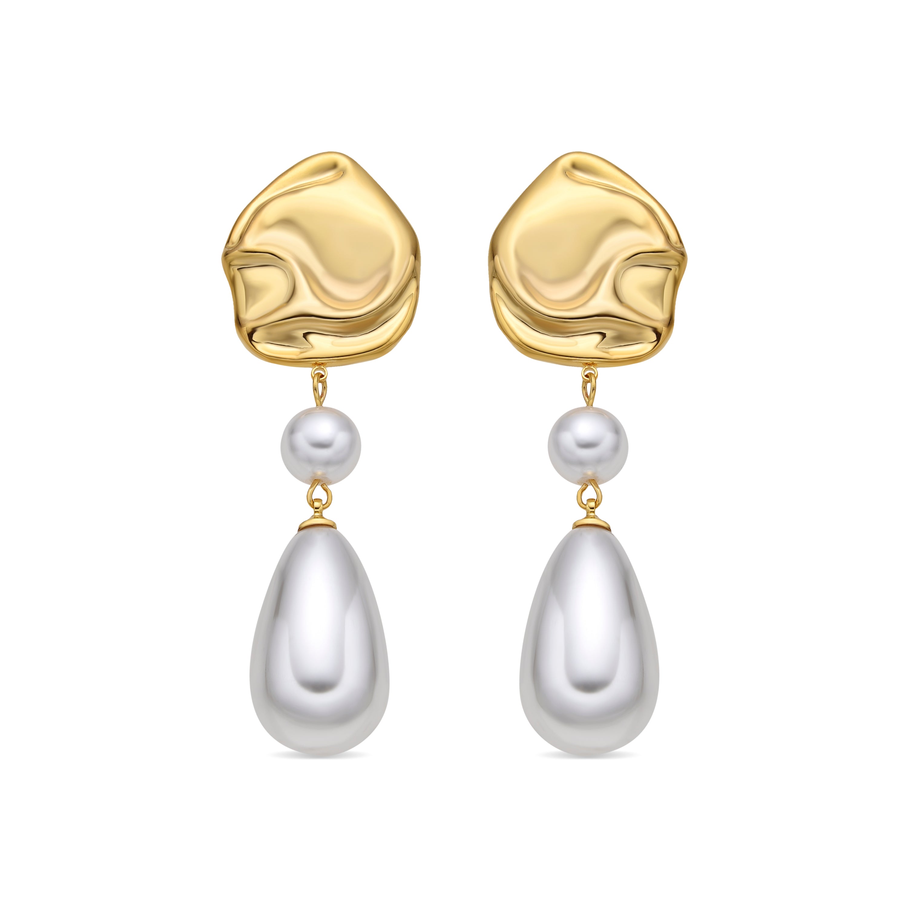 Orecchini finitura oro giallo 18k - Everin