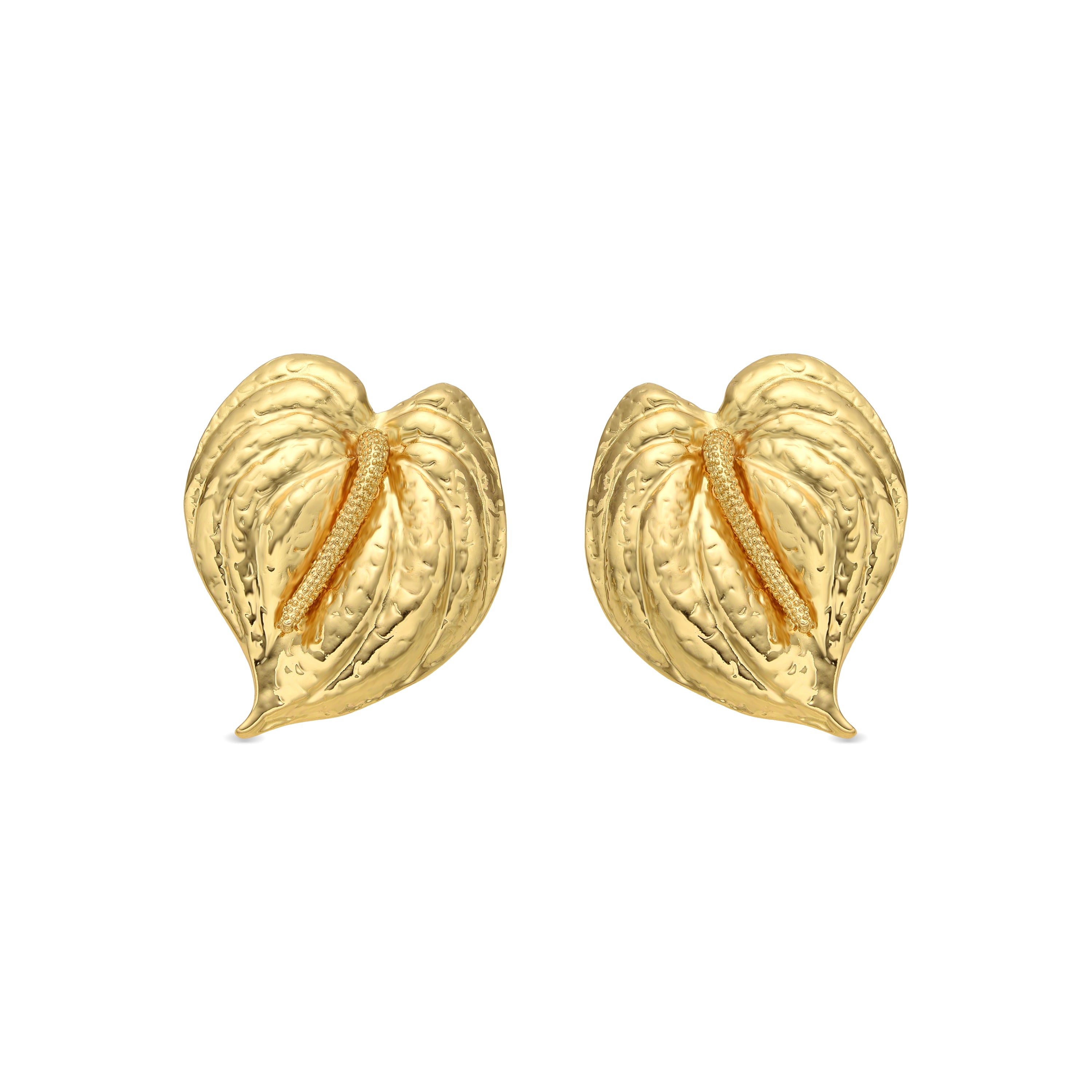 Pendientes acabado oro amarillo de 18k - Huato