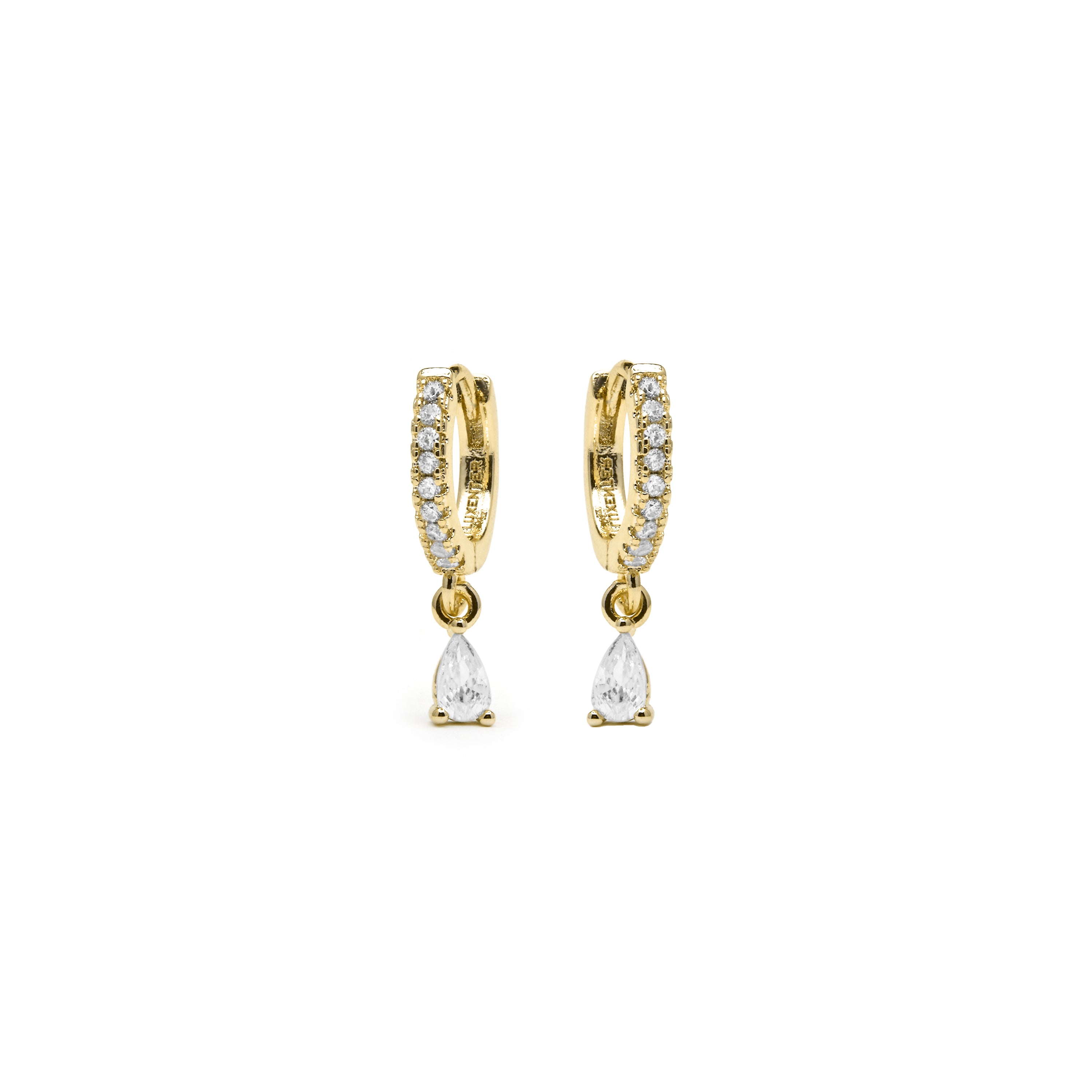 Ohrringe aus 18k Gelbgold mit Zirkonia - Laade