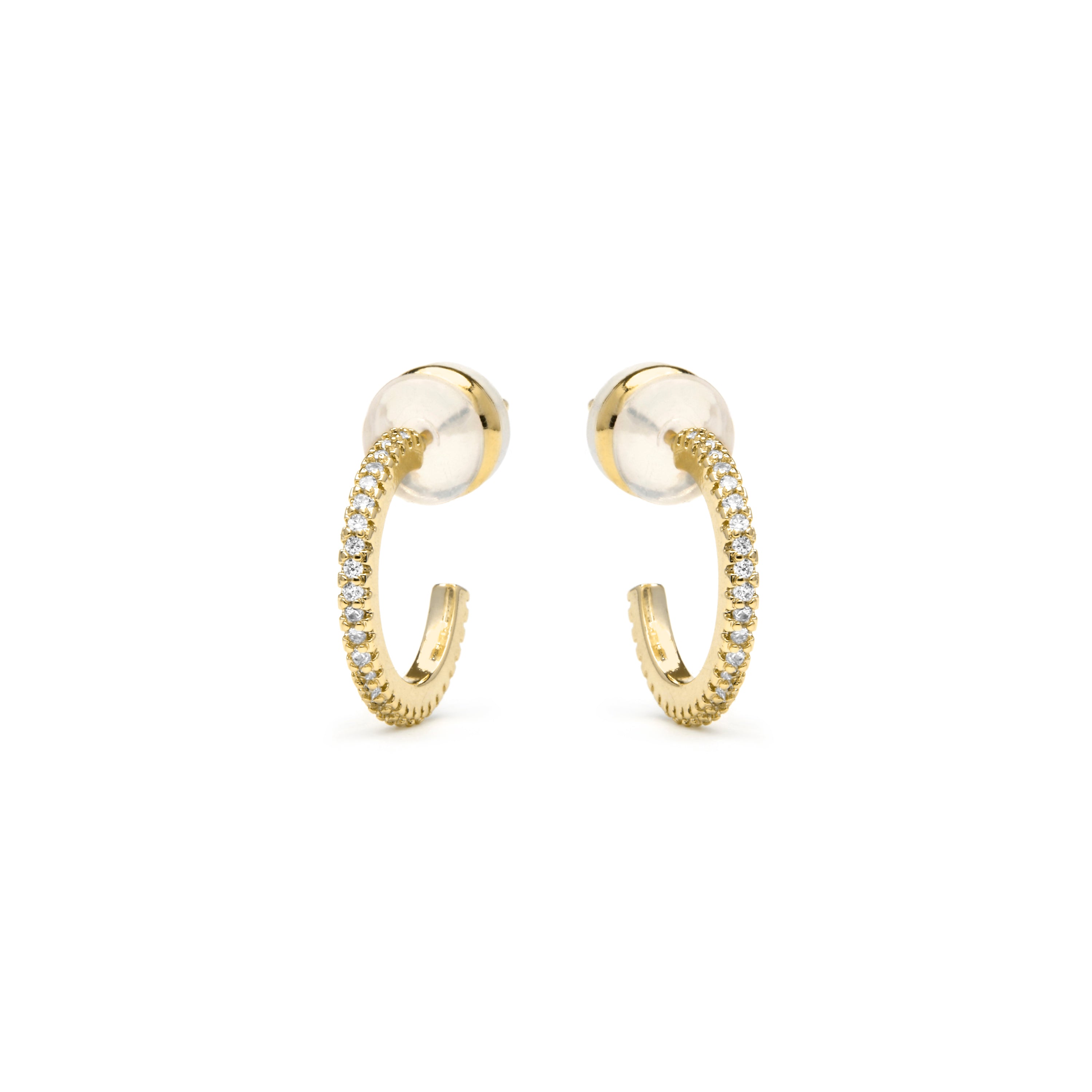 Ohrringe aus 18k Gelbgold mit Zirkonia - Azar