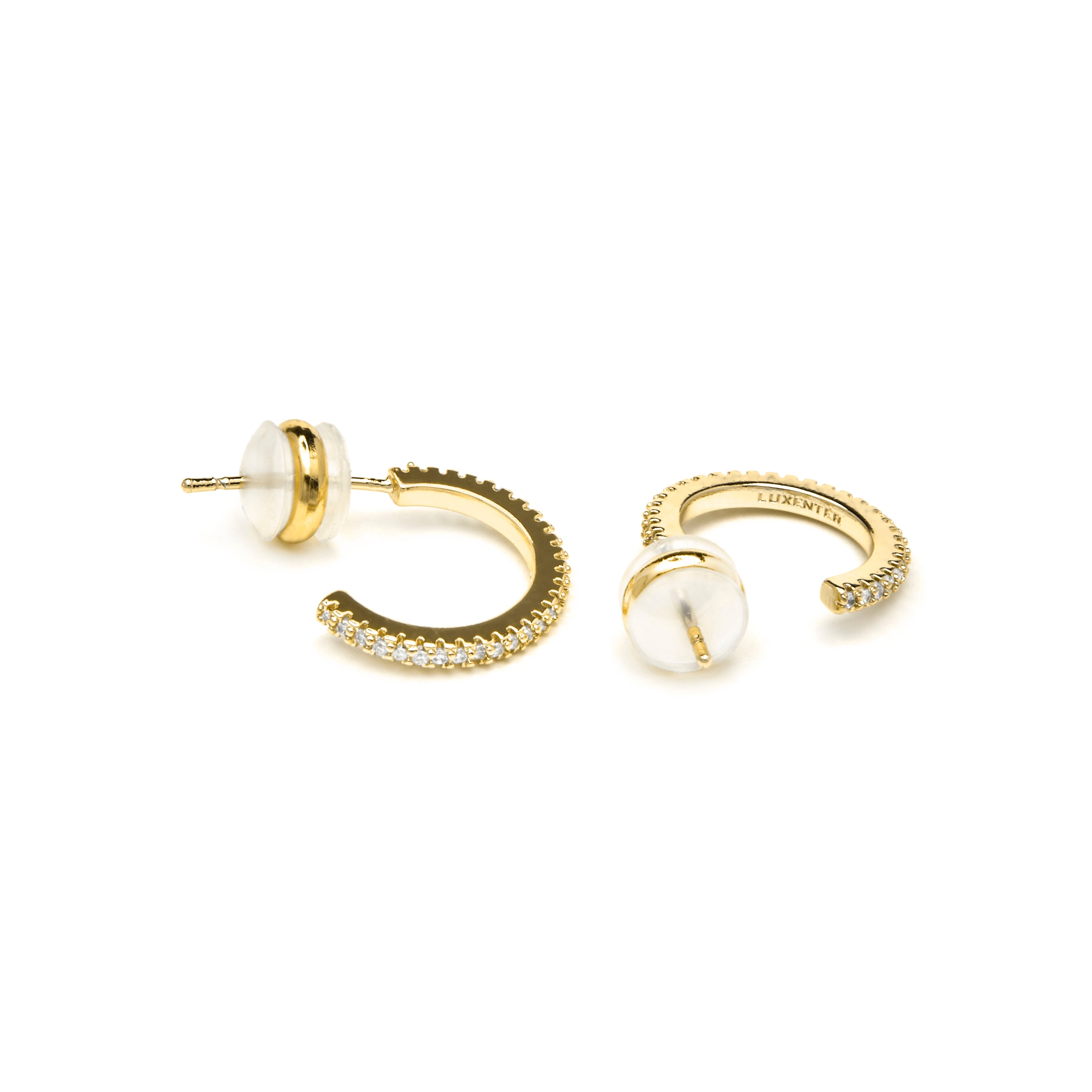 Ohrringe aus 18k Gelbgold mit Zirkonia - Azar