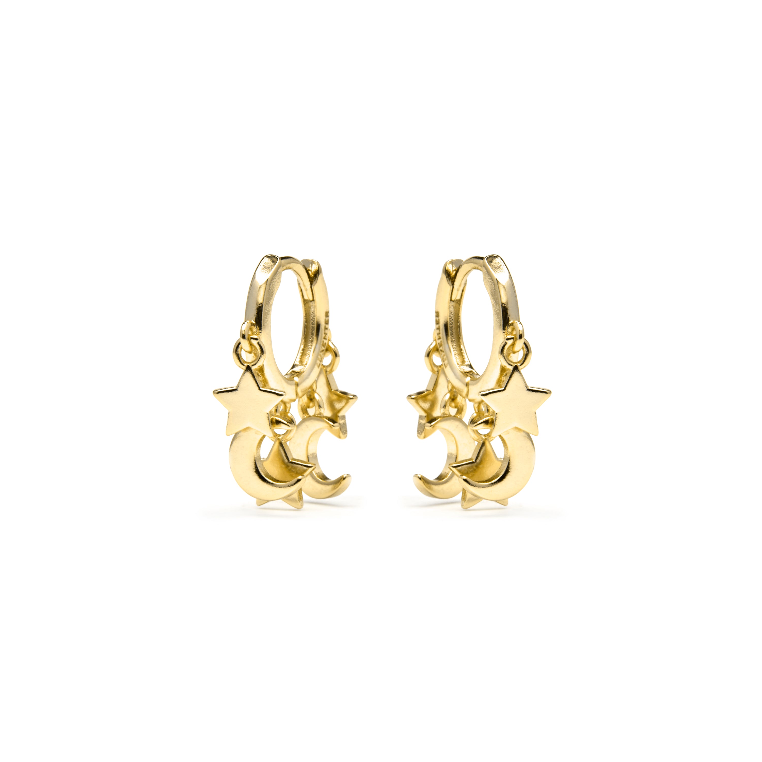 Boucles d'oreilles finition or jaune 18k - Praz
