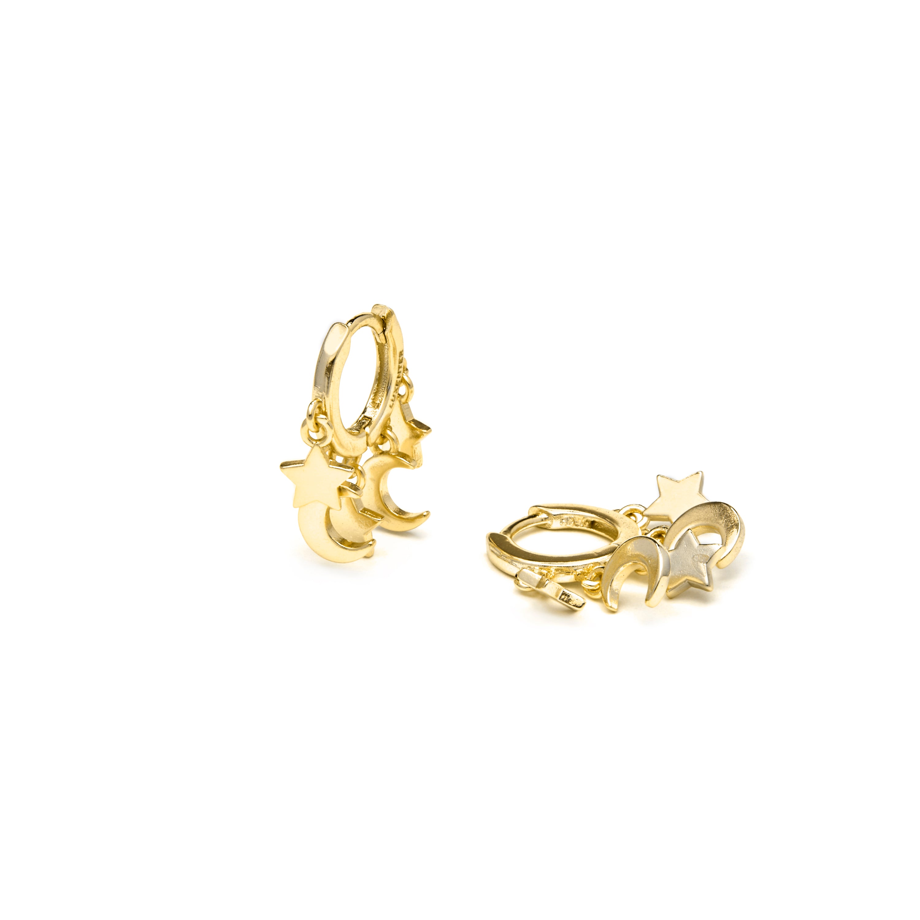 Boucles d'oreilles finition or jaune 18k - Praz