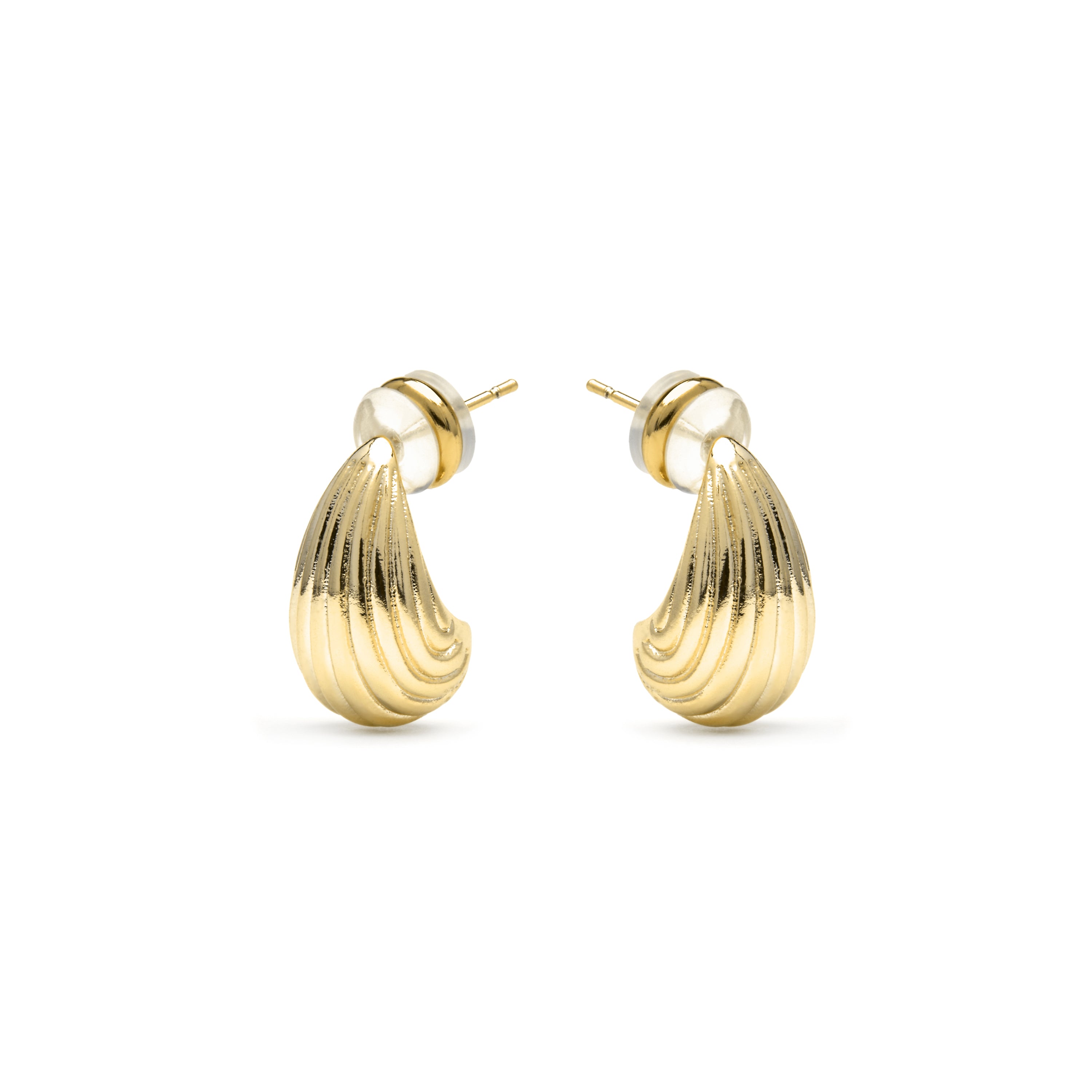 18k yellow gold finish earrings - Overin