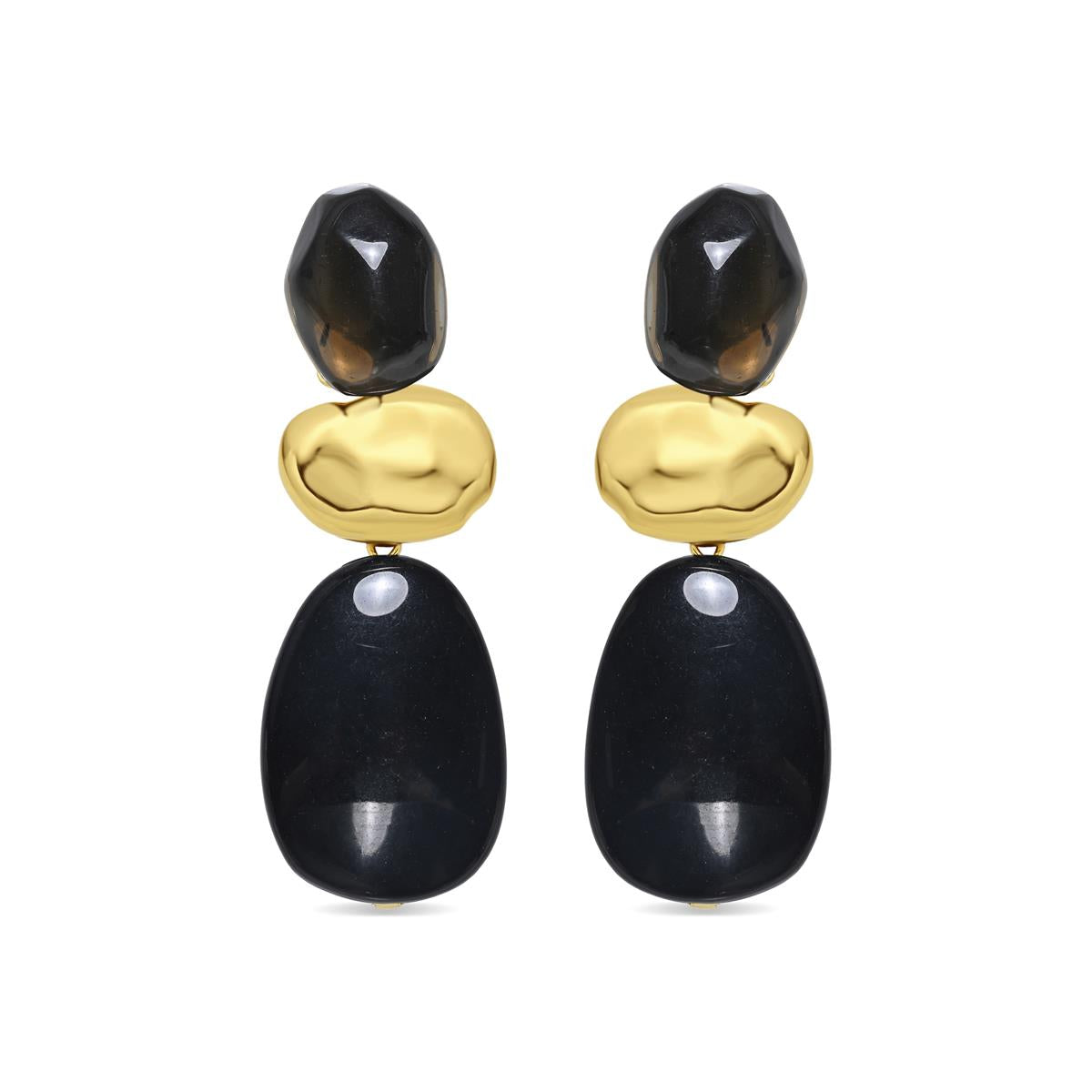 Zulis earrings with 18k yellow gold finish - Zulis