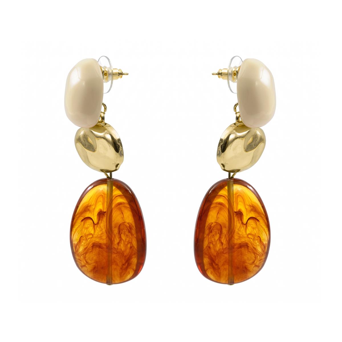 Zulis earrings with 18k yellow gold finish - Zulis